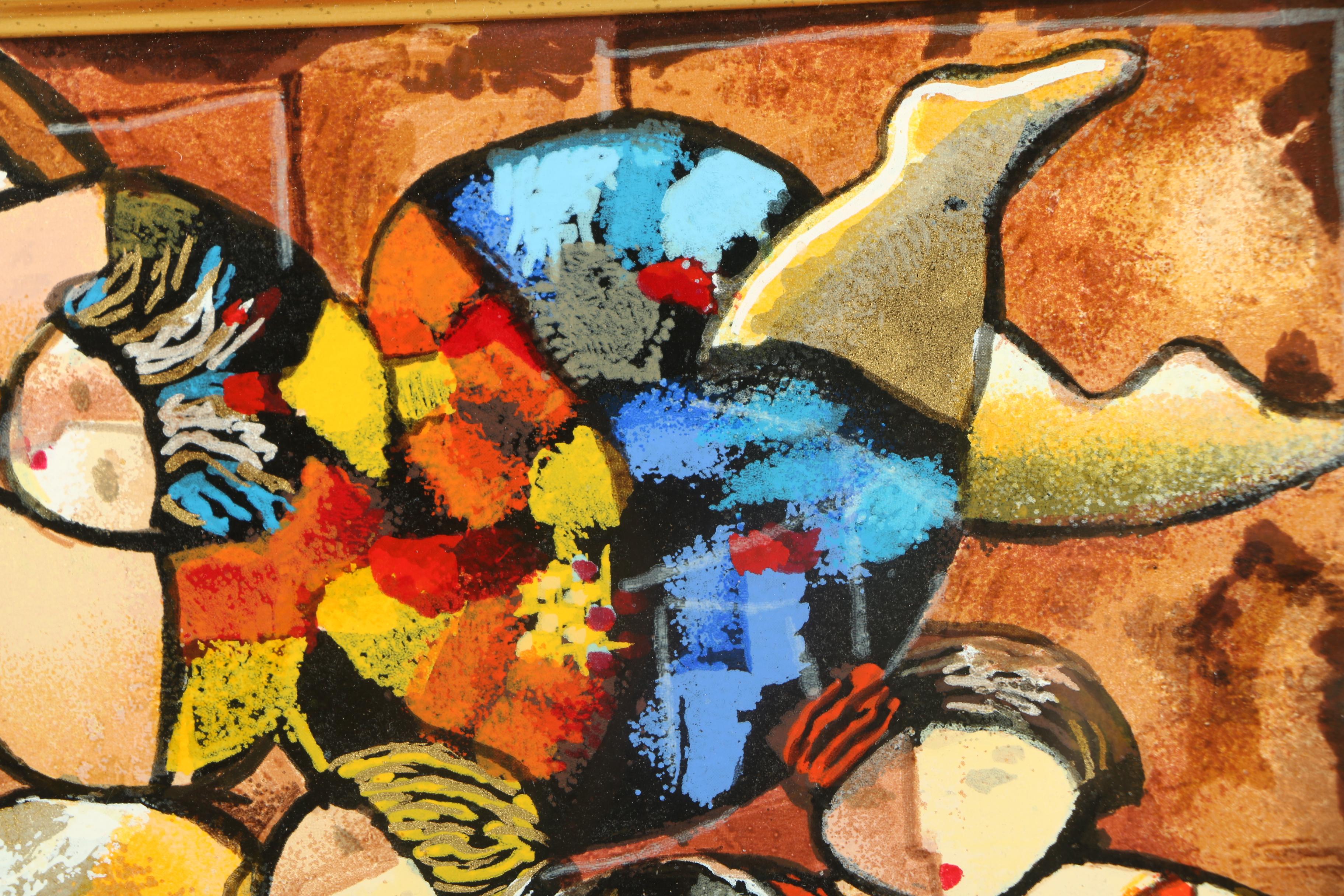 Dorit Levi Serigraph on Paper "Musical Interlude"