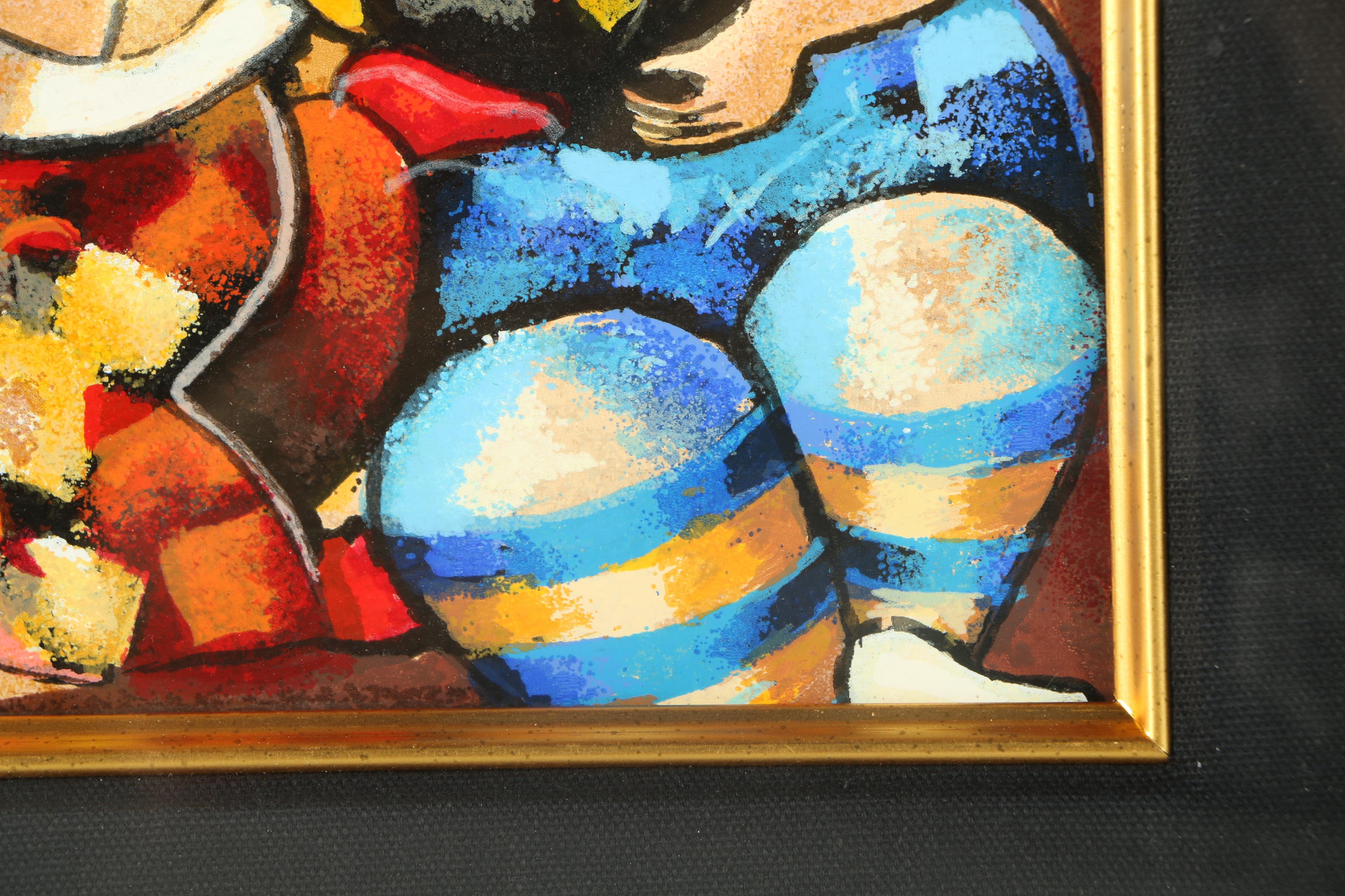 Dorit Levi Serigraph on Paper "Musical Interlude"