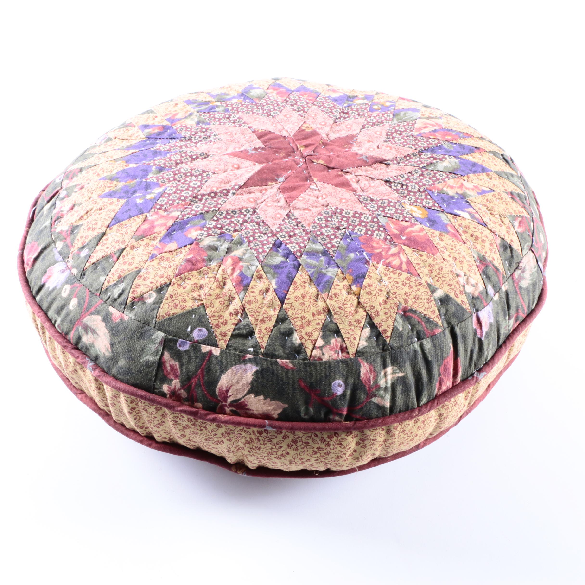 Quilted Round Throw Pillow