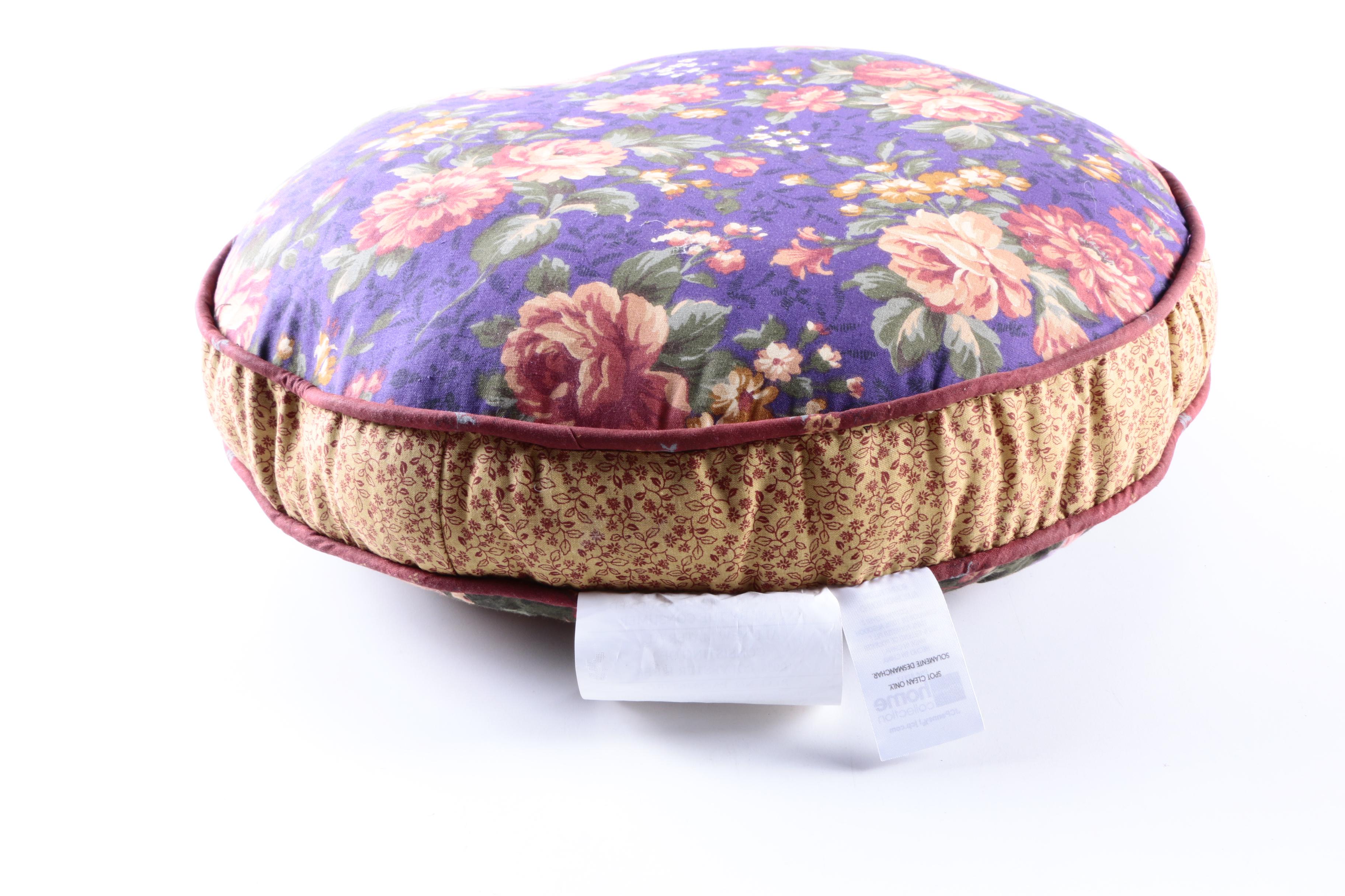 Quilted Round Throw Pillow