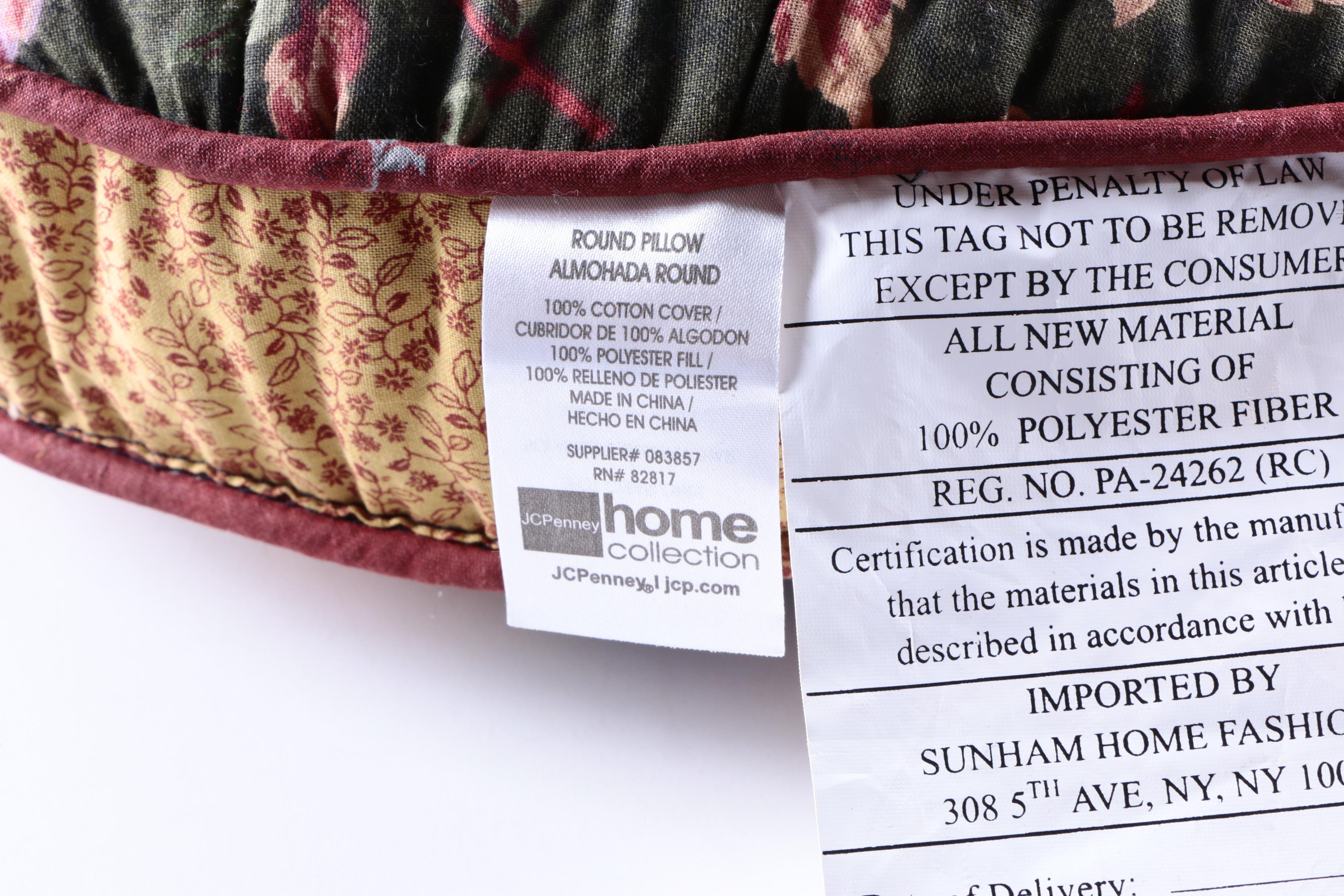 Quilted Round Throw Pillow