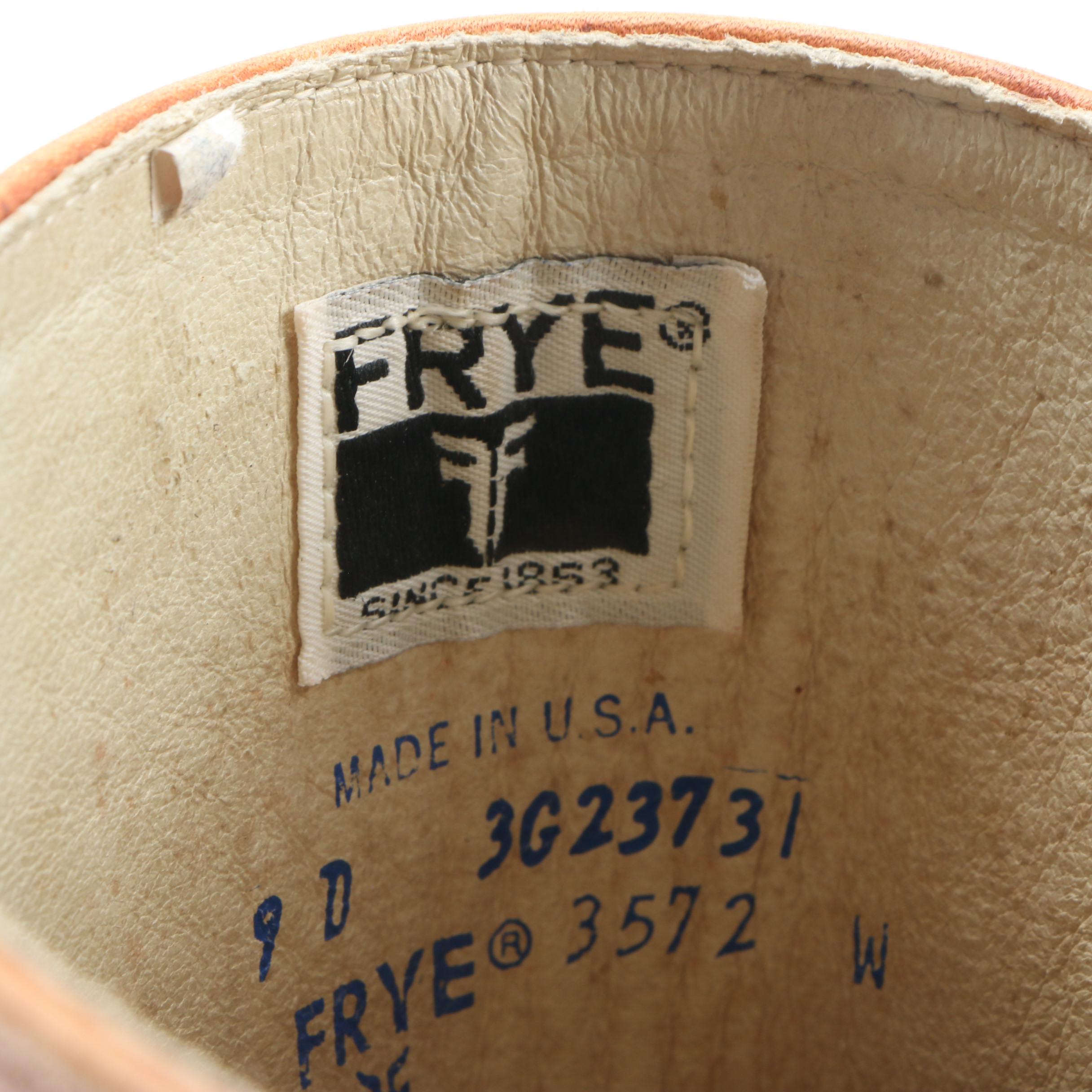 Frye Brown Leather Campus Boots