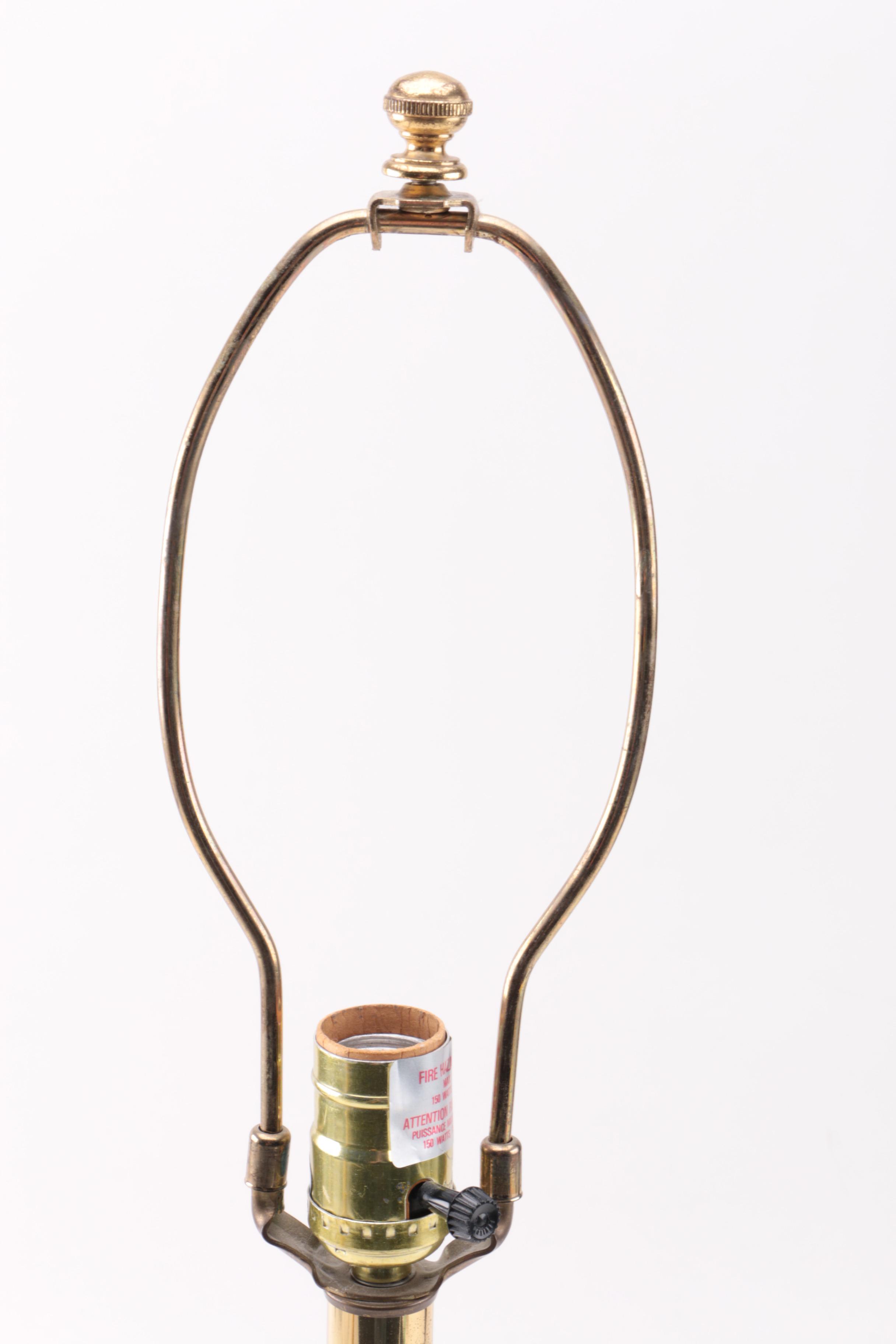 Pair of Brass Table Lamps