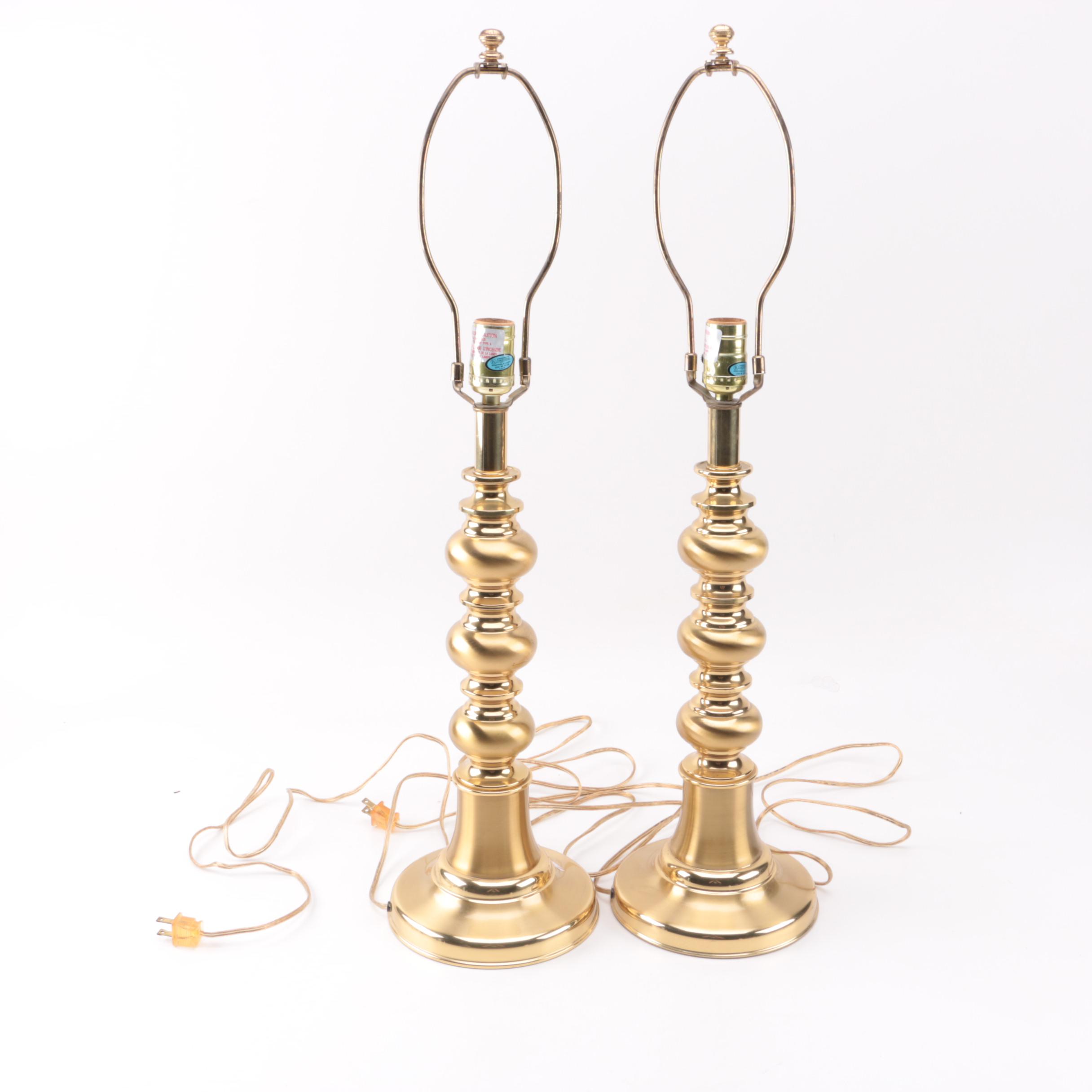 Pair of Brass Table Lamps