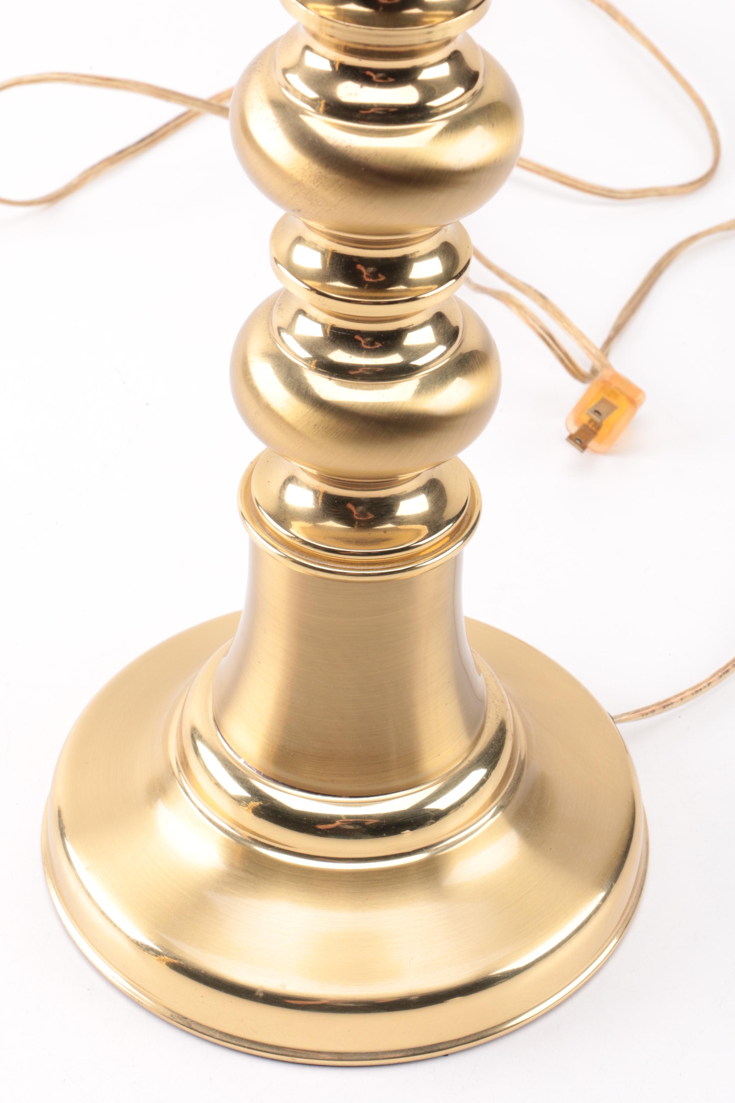 Pair of Brass Table Lamps