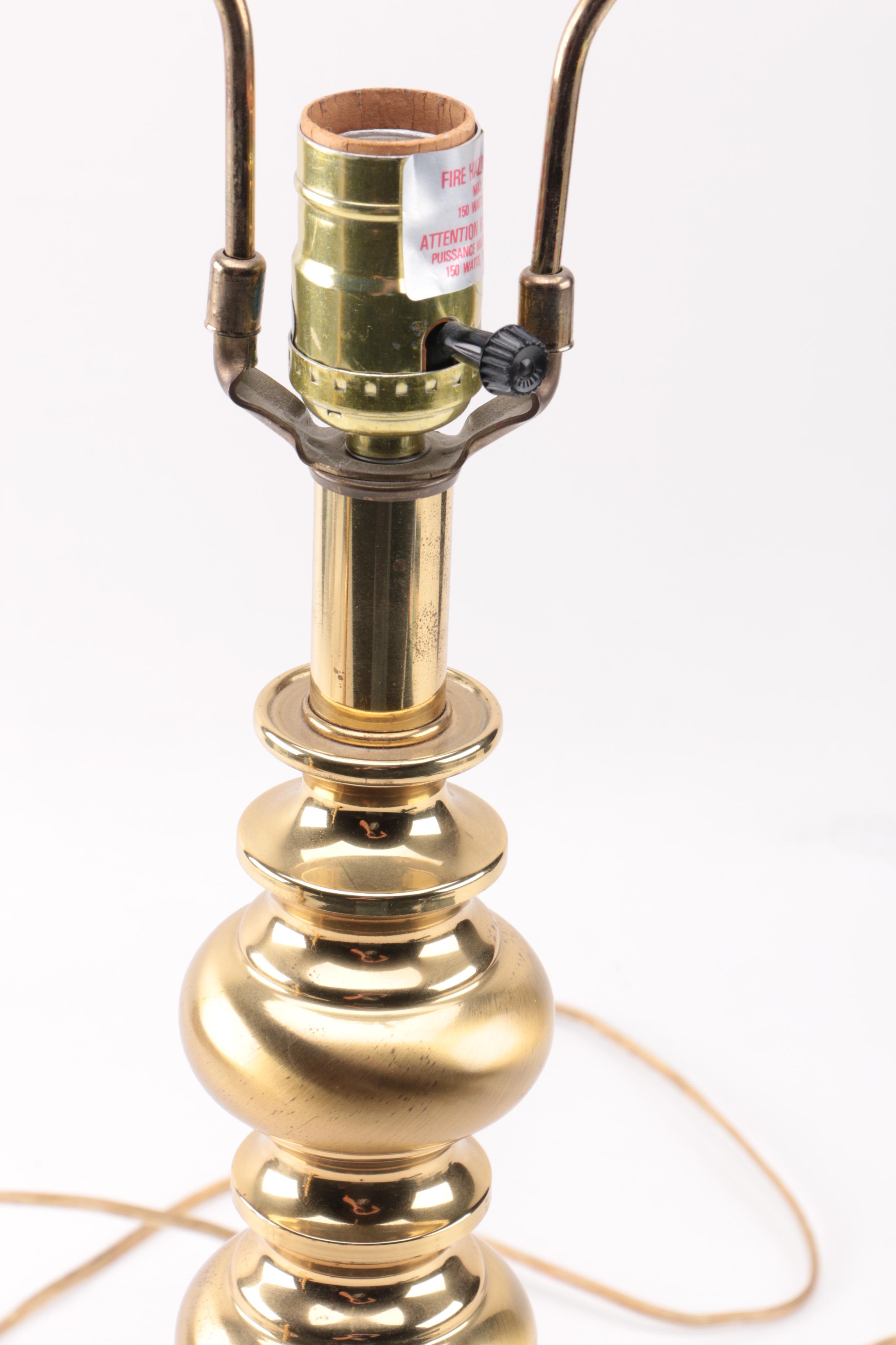 Pair of Brass Table Lamps