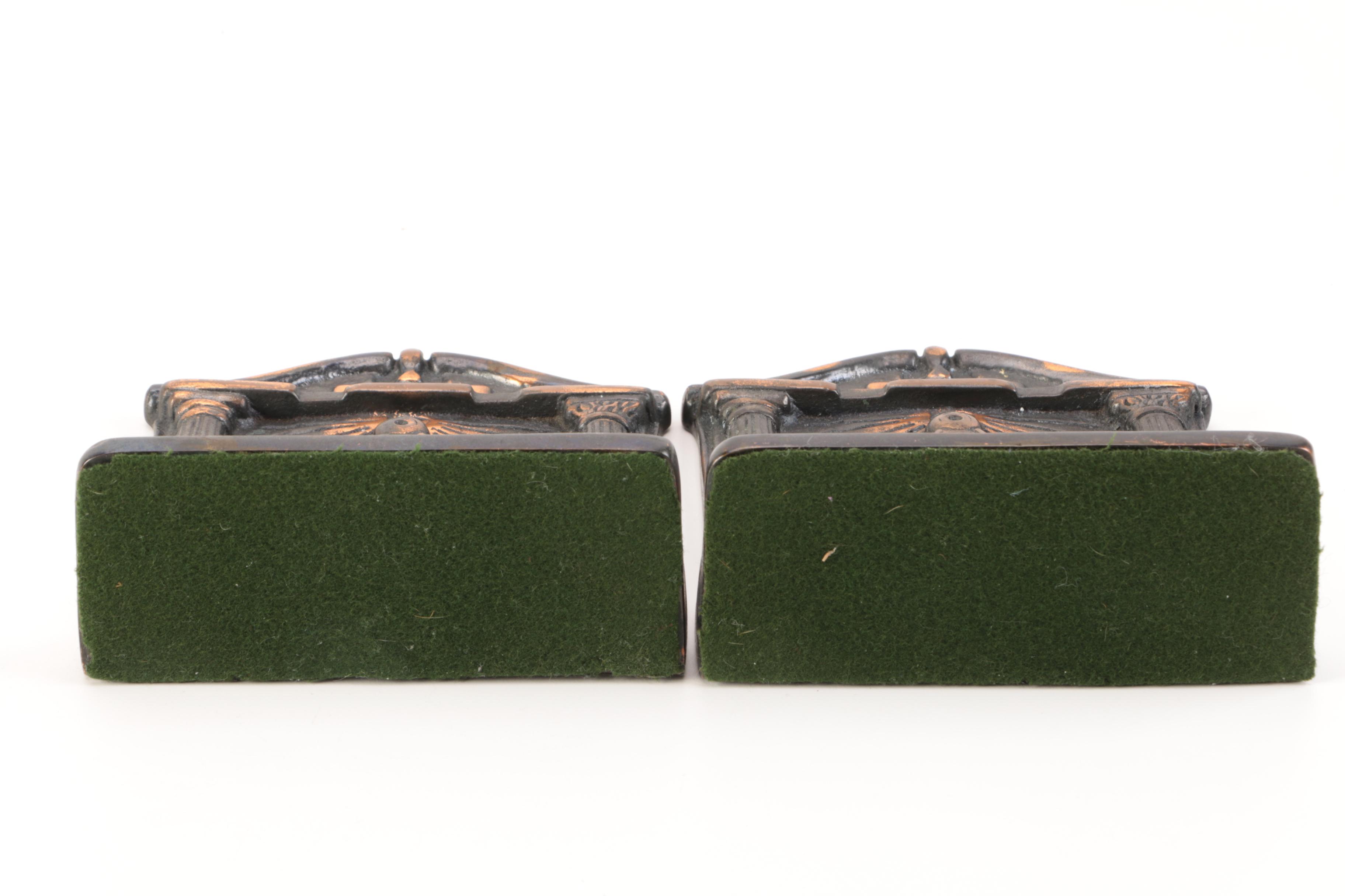Cast Iron Masonic Bookends