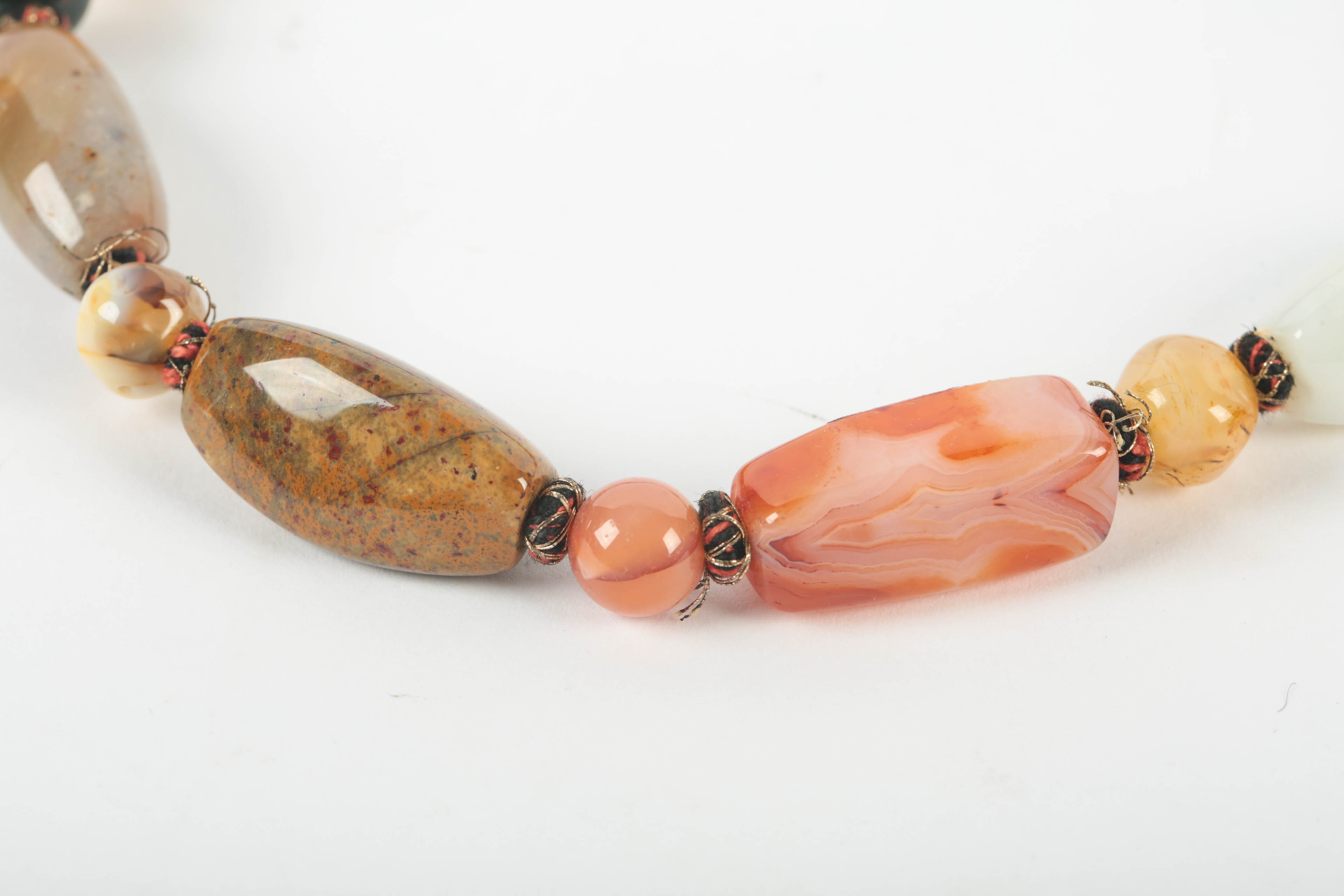 Stone Dangle Earrings, Necklace and Pin