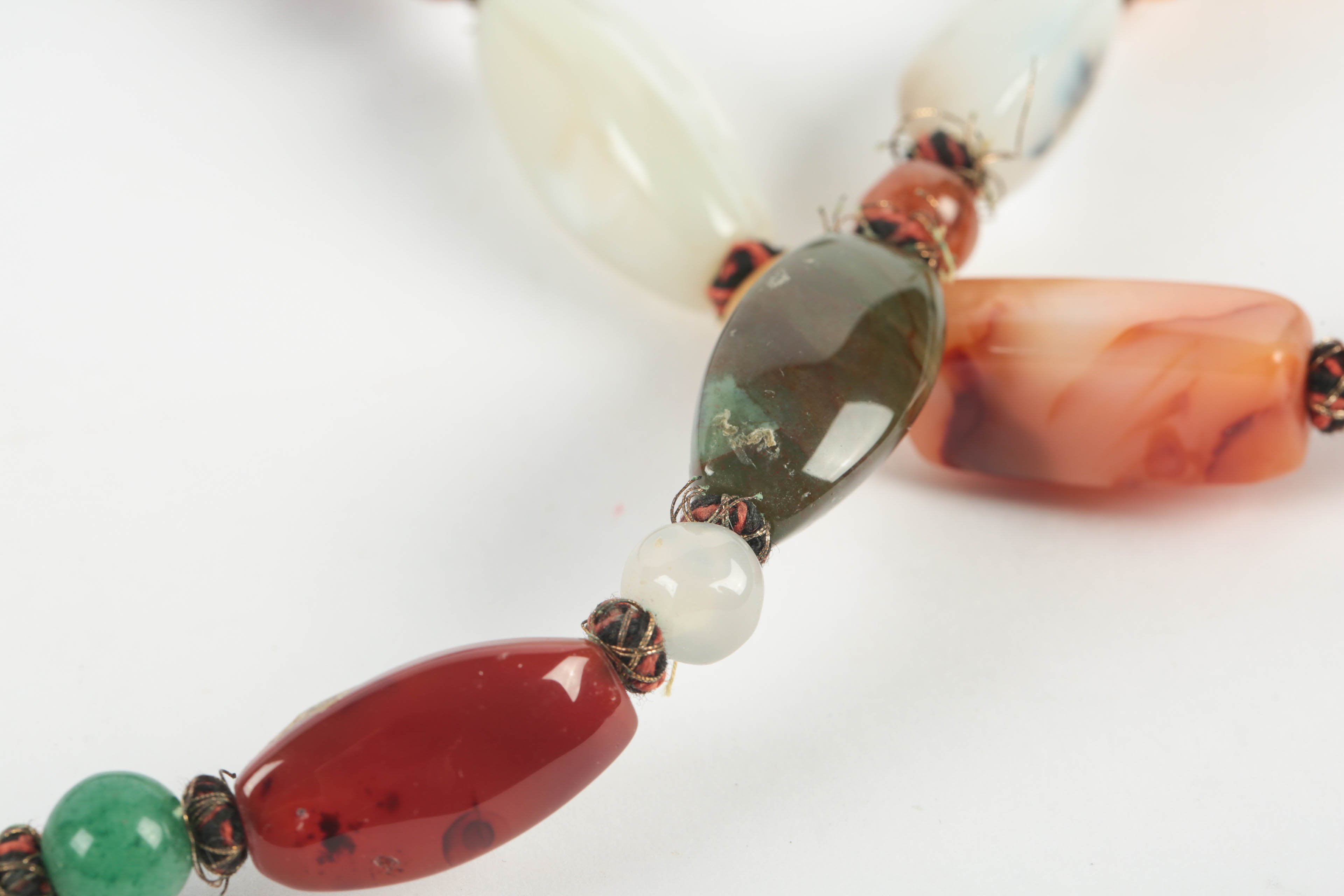 Stone Dangle Earrings, Necklace and Pin