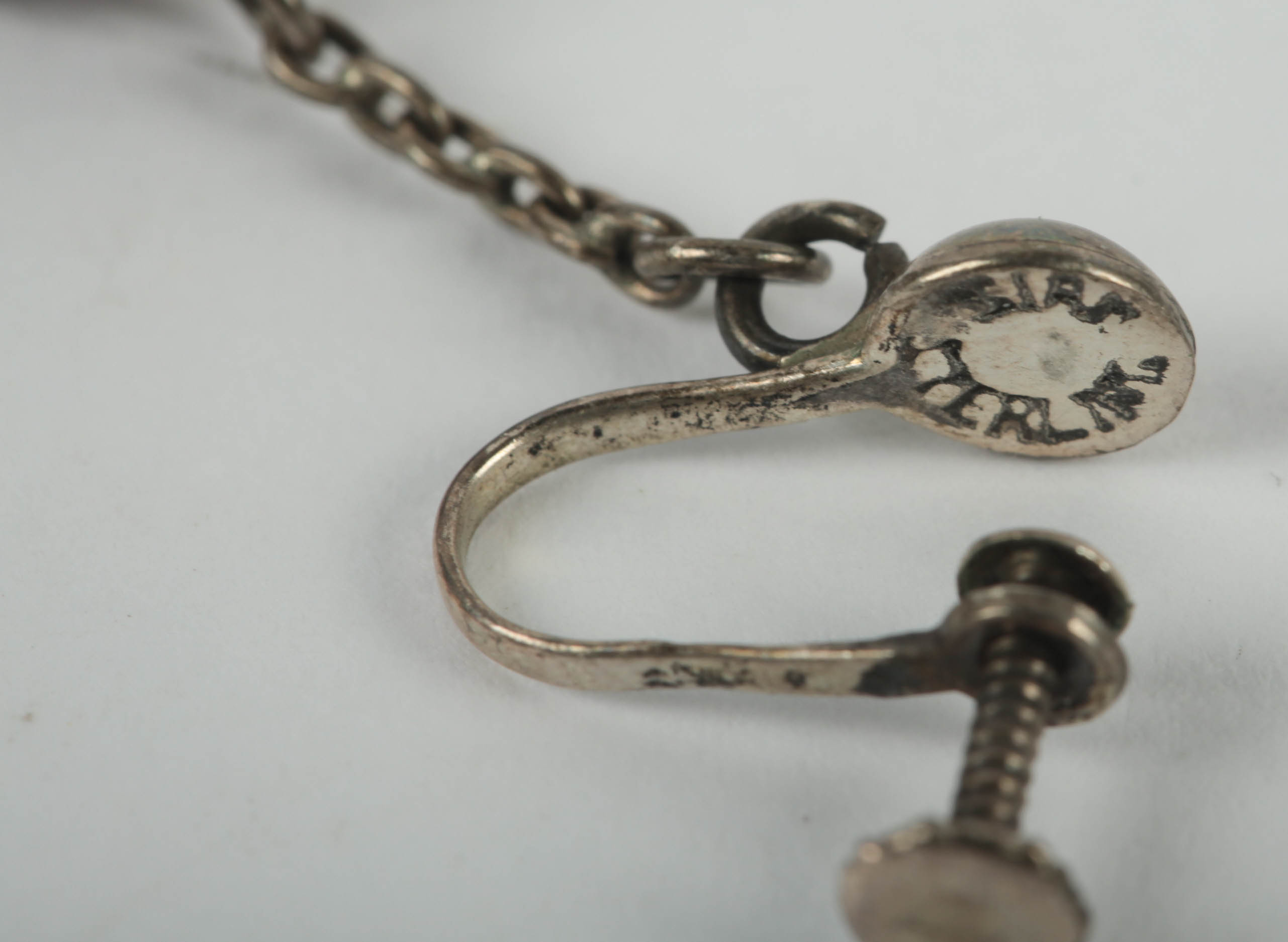 Stone Dangle Earrings, Necklace and Pin