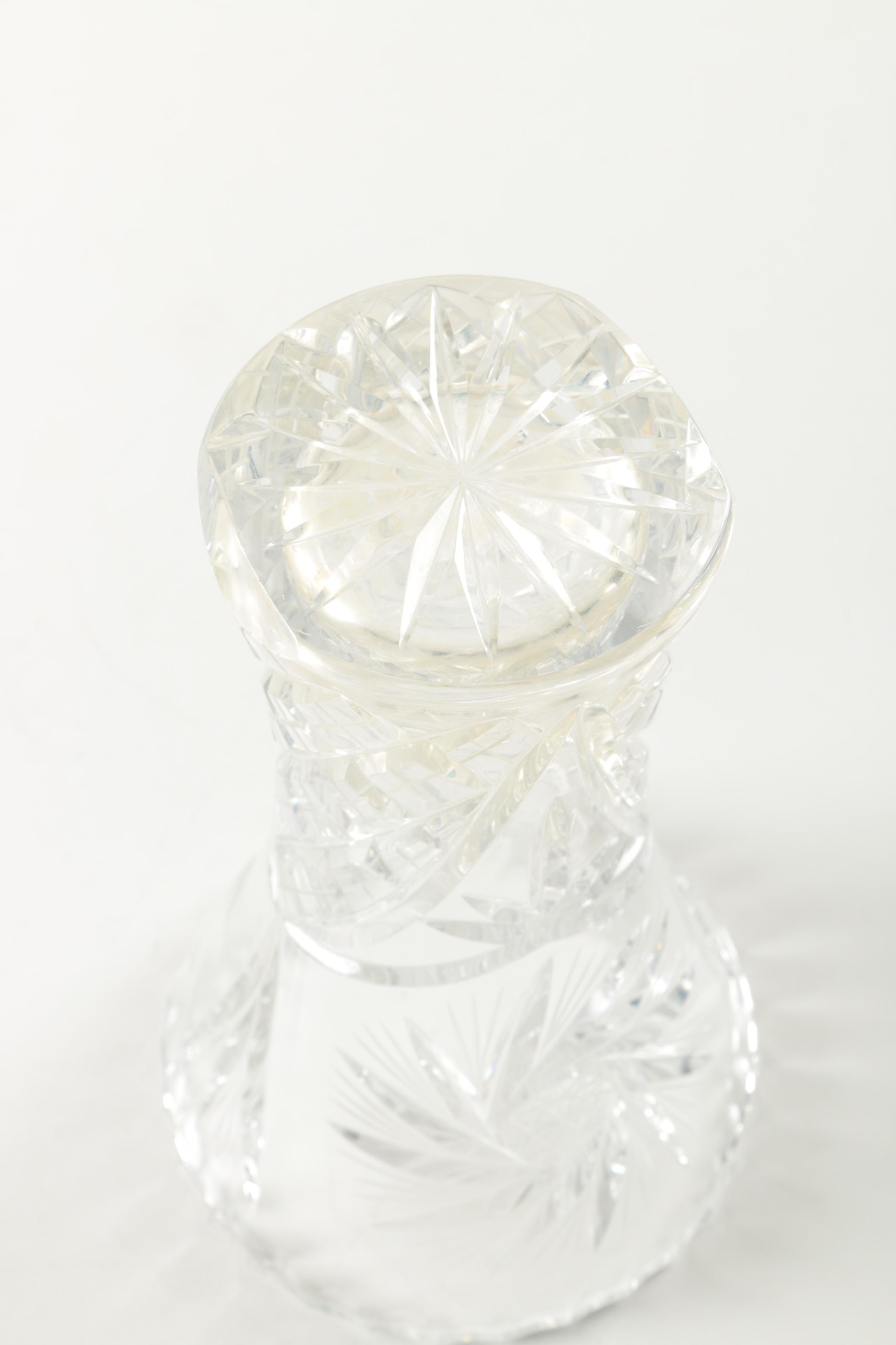 Crystal Vases with Console Bowl