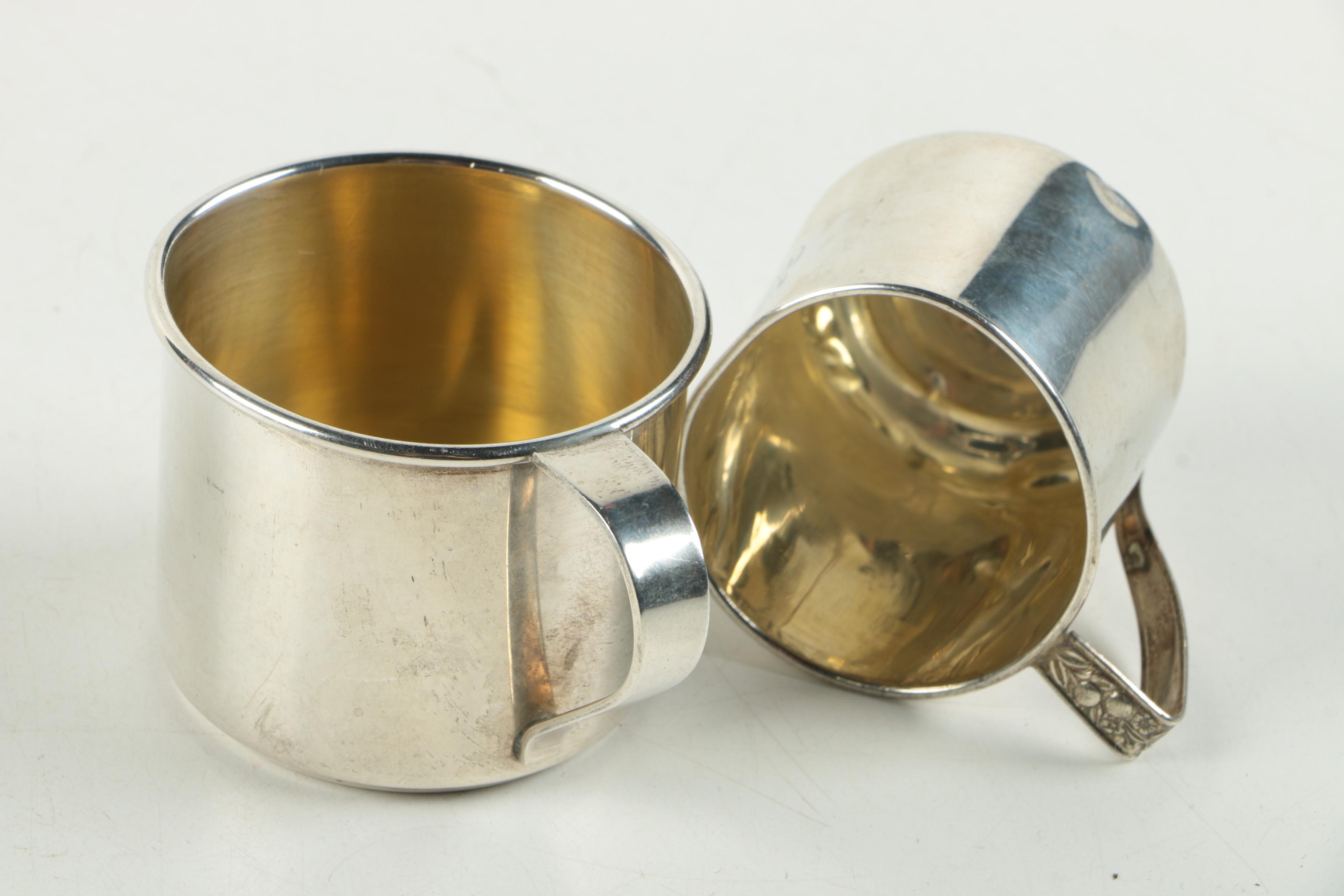 Wolfenden Silver Co. and Other Sterling Silver Baby Cups