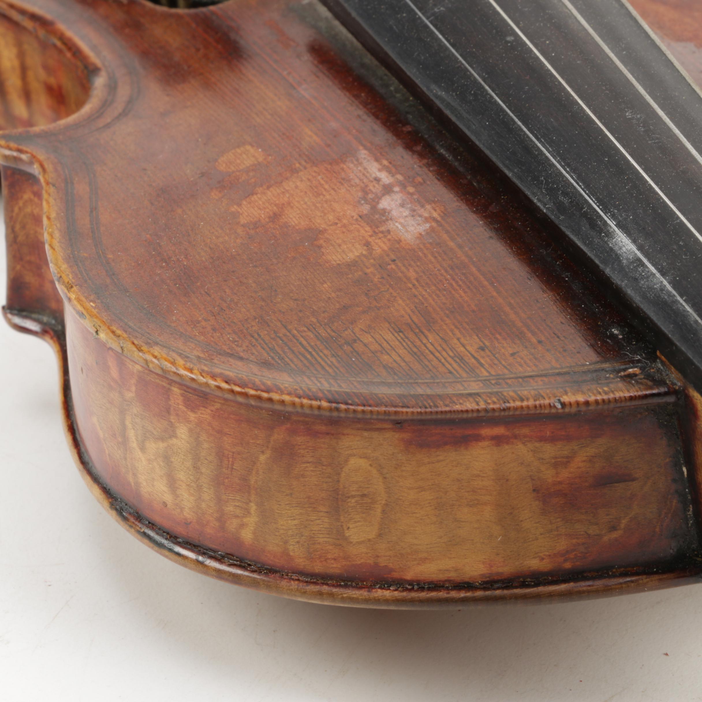 19th Century Scottish Maggini Reproduction Violin Outfit