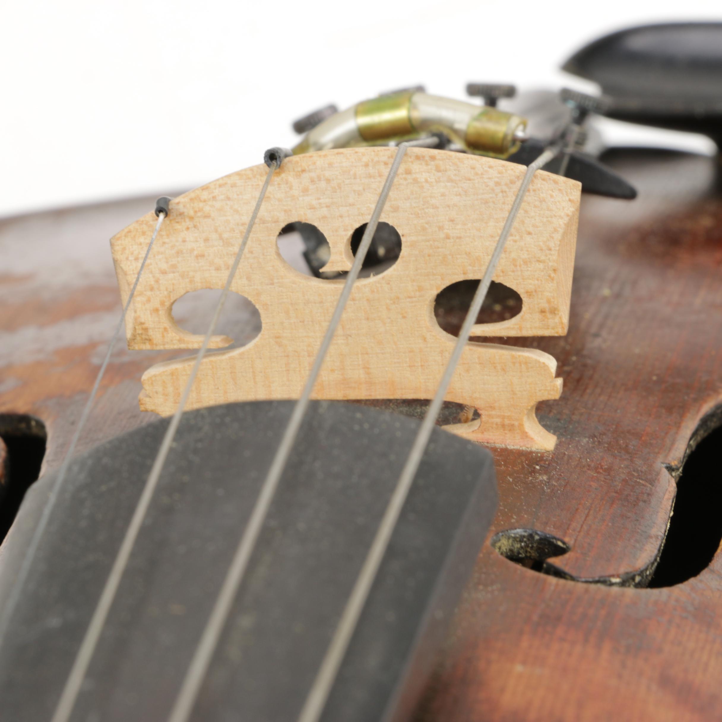 19th Century Scottish Maggini Reproduction Violin Outfit