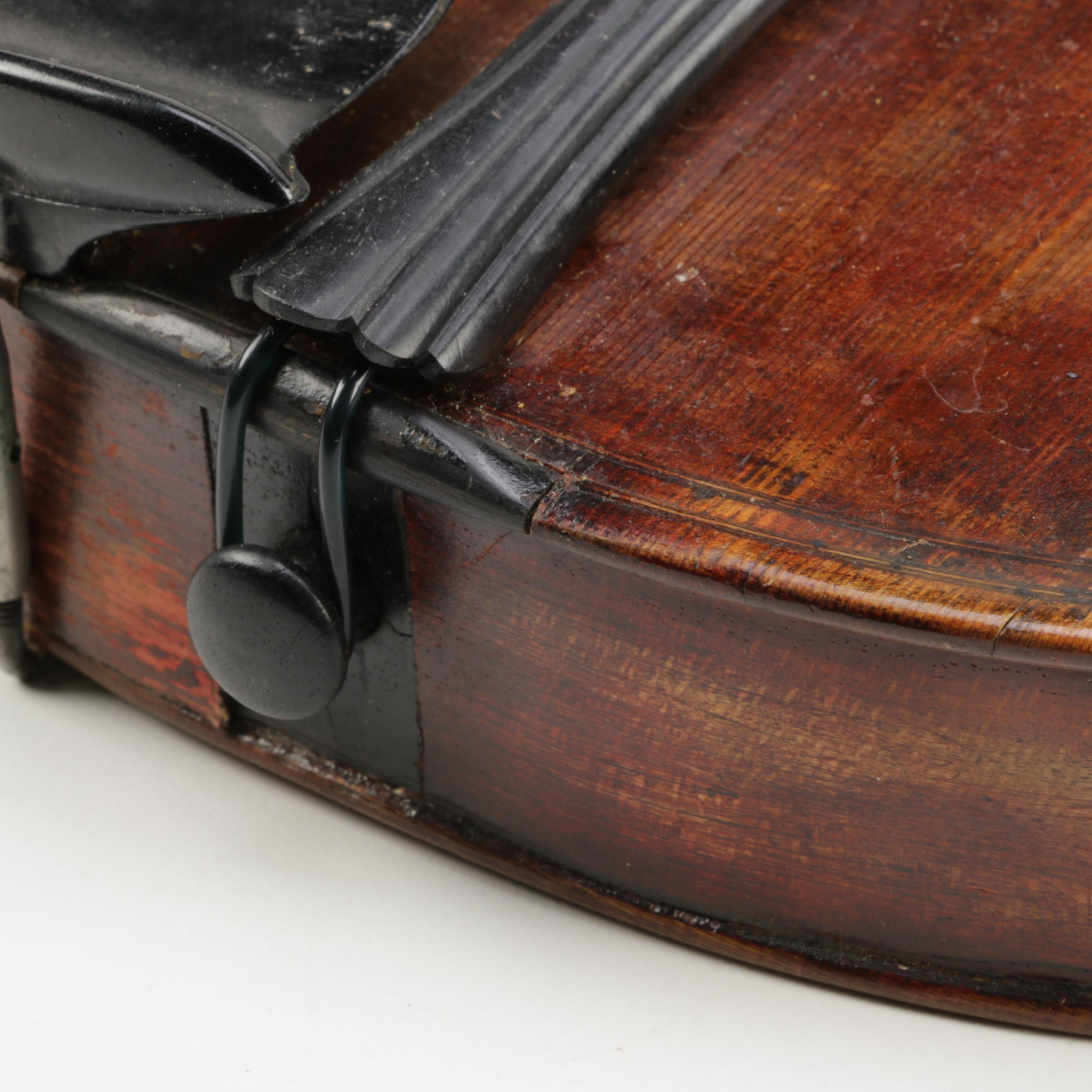 19th Century Scottish Maggini Reproduction Violin Outfit