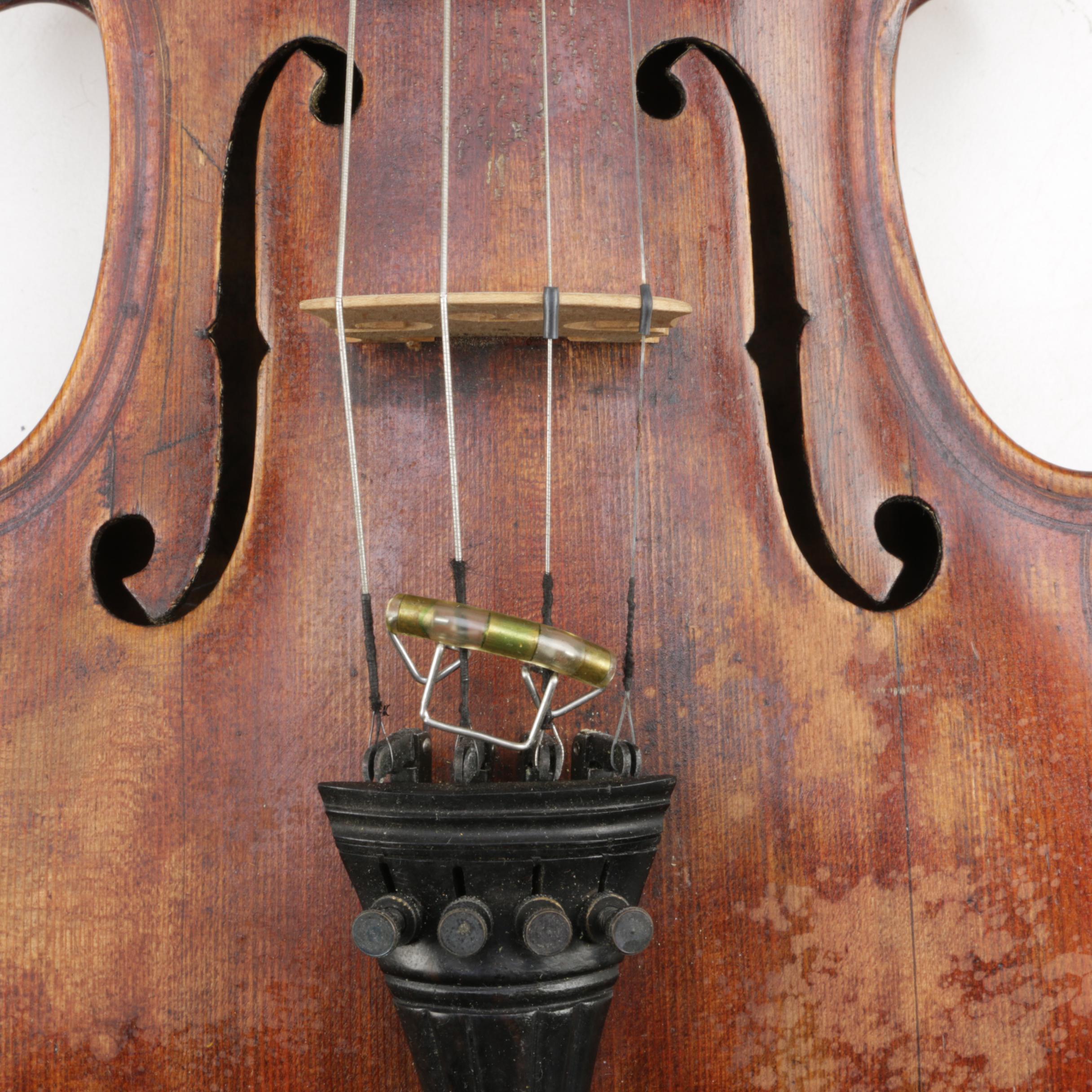 19th Century Scottish Maggini Reproduction Violin Outfit