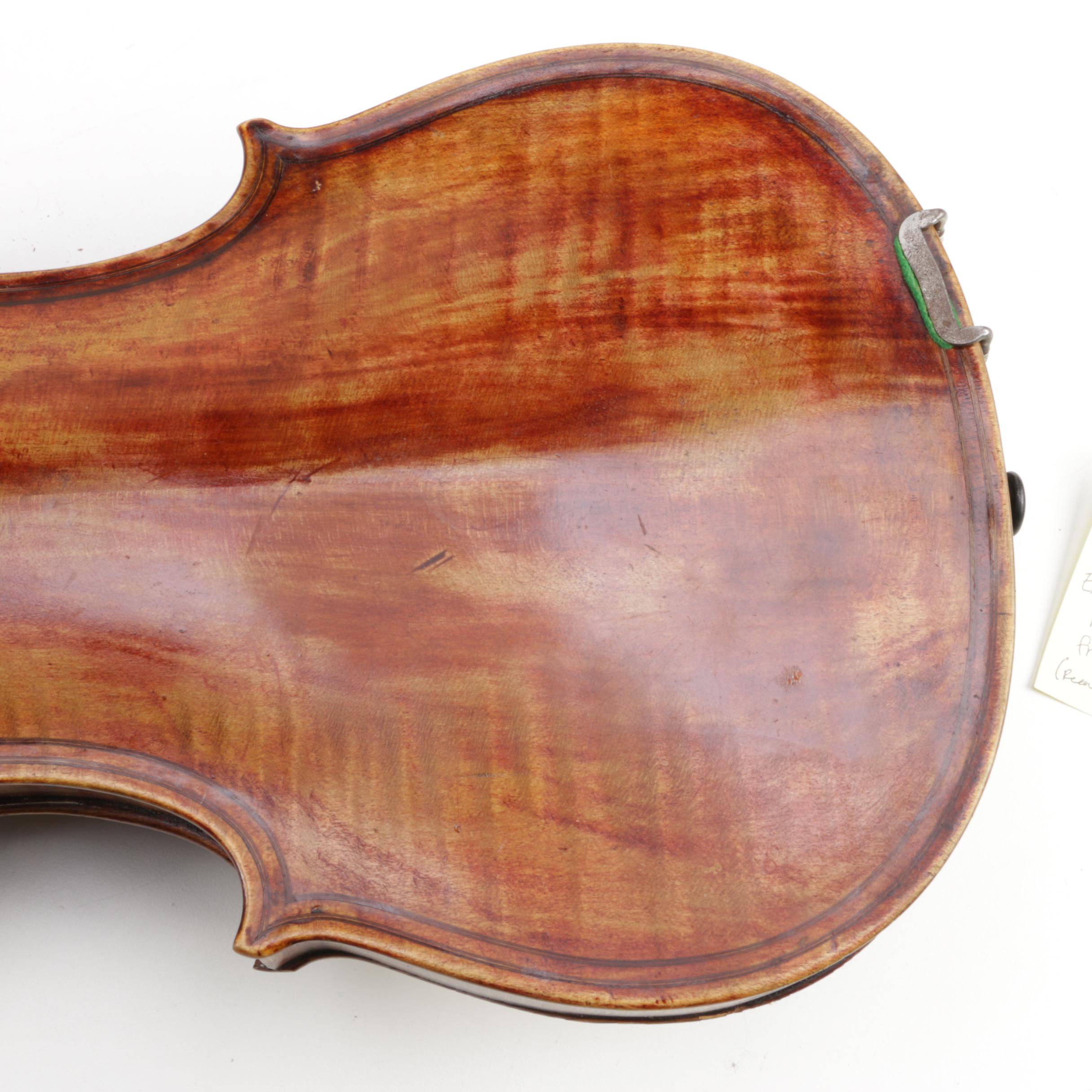 19th Century Scottish Maggini Reproduction Violin Outfit