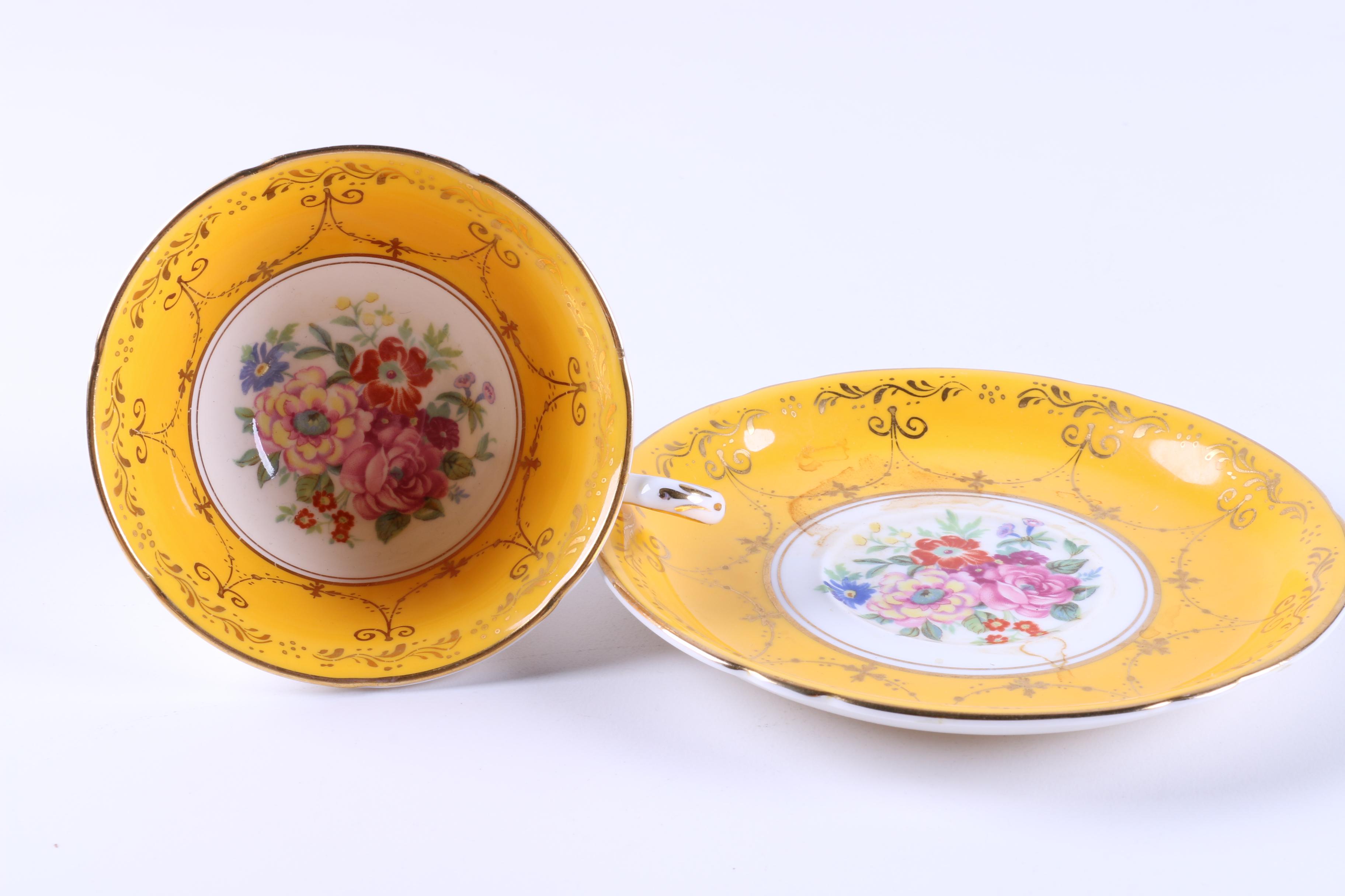 Vintage English Teacups and Saucers