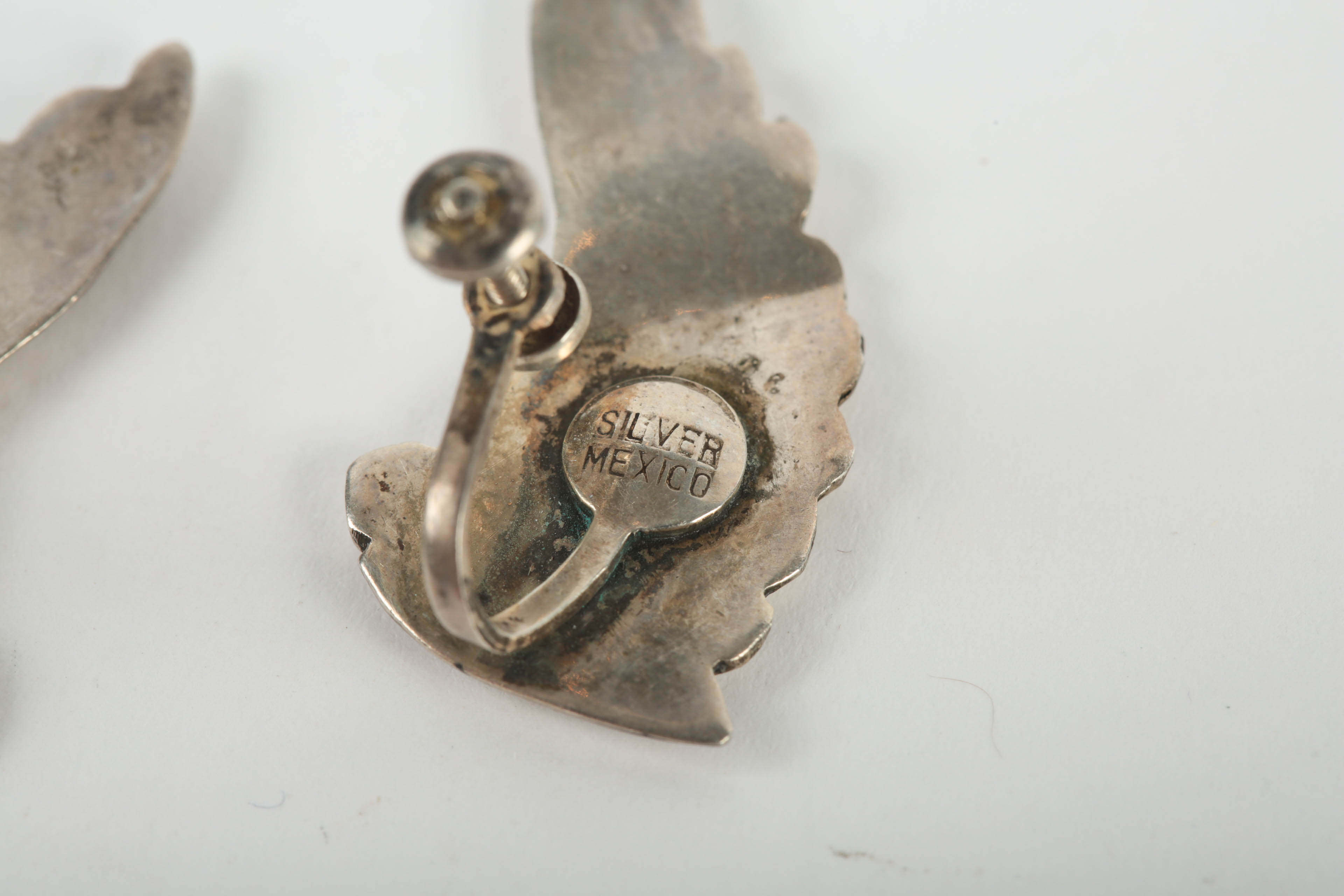 Mexican Modernist Sterling Silver Demi Parure