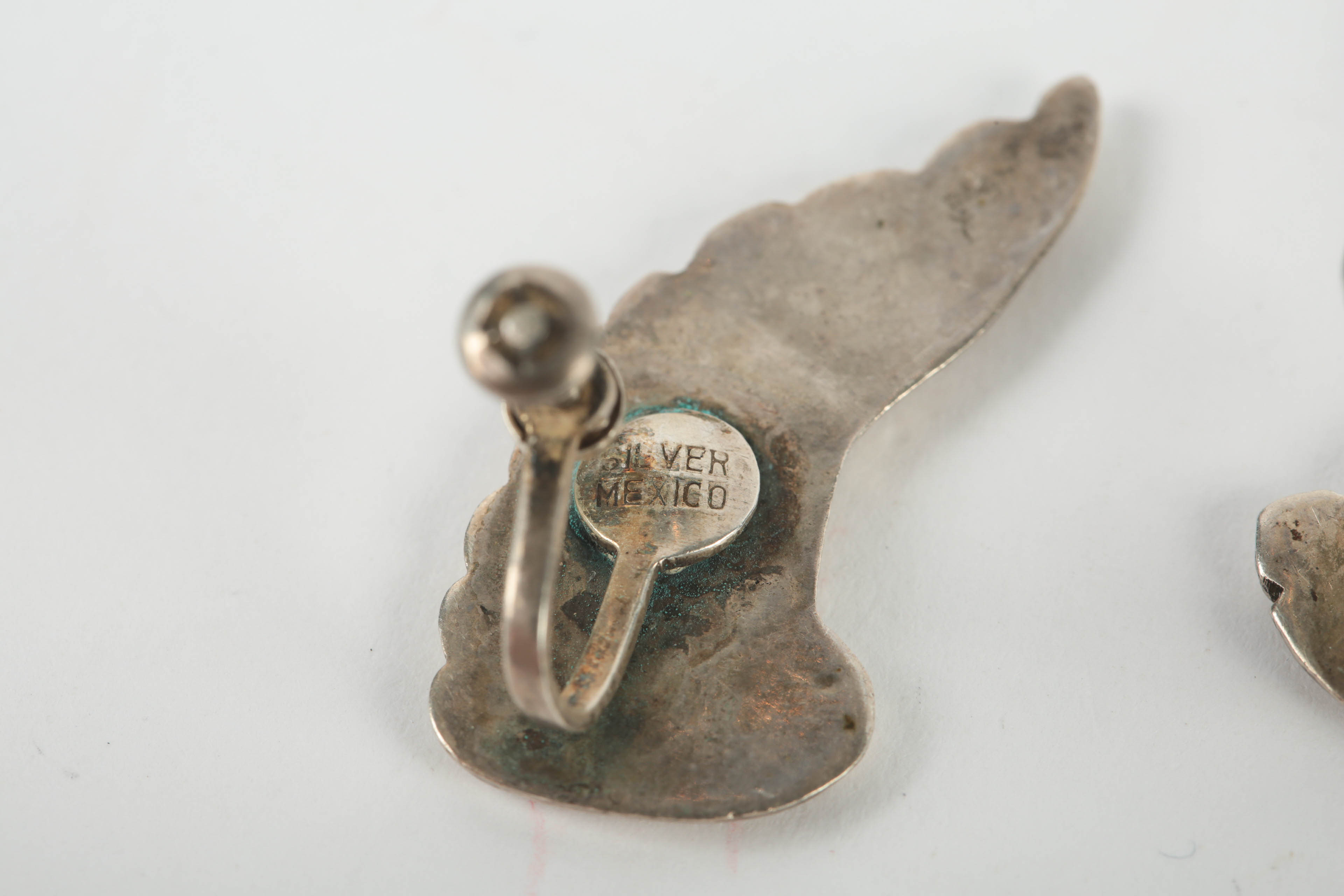 Mexican Modernist Sterling Silver Demi Parure