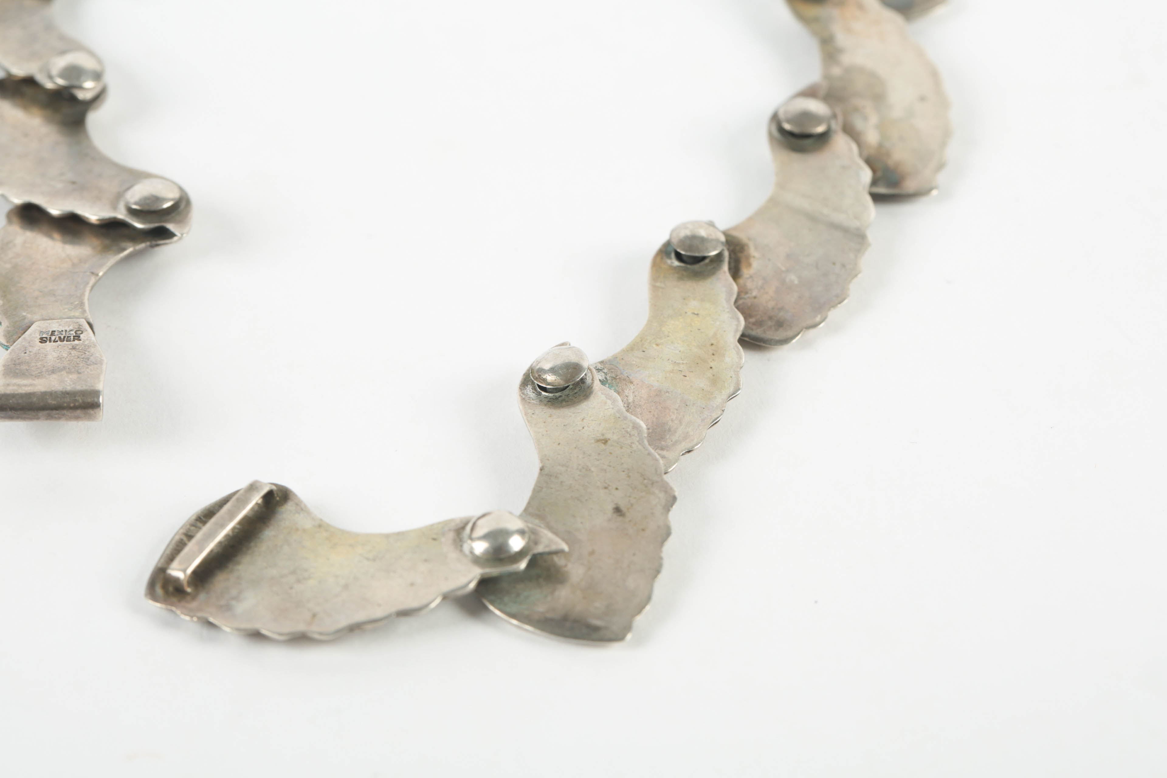 Mexican Modernist Sterling Silver Demi Parure