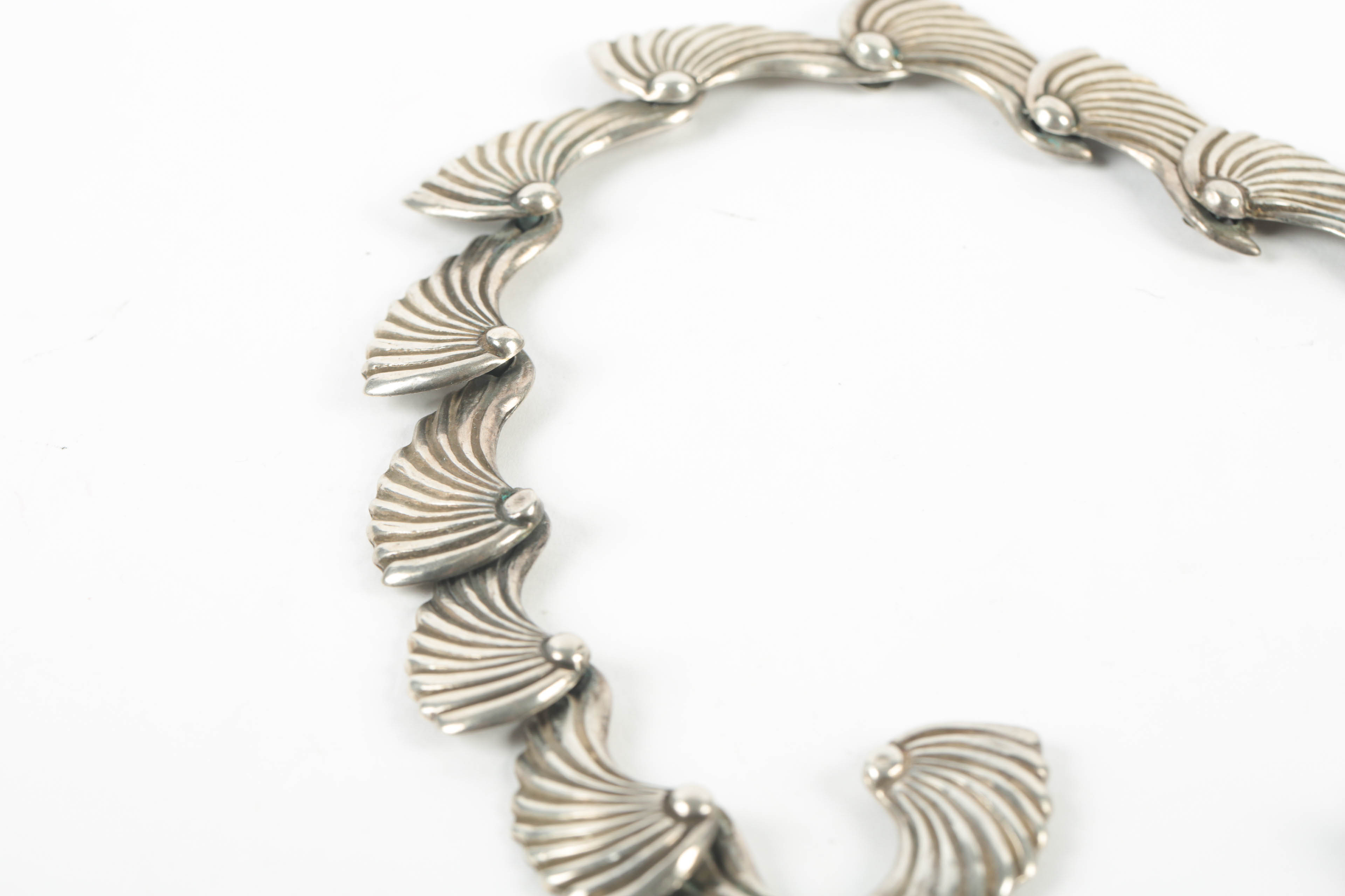 Mexican Modernist Sterling Silver Demi Parure