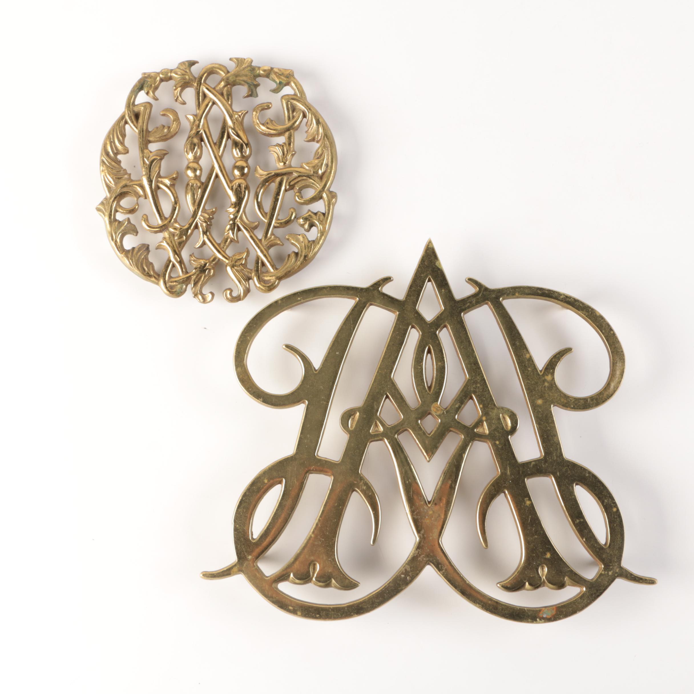 Virginia Metalcrafters Brass Colonial Williamsburg Trivets