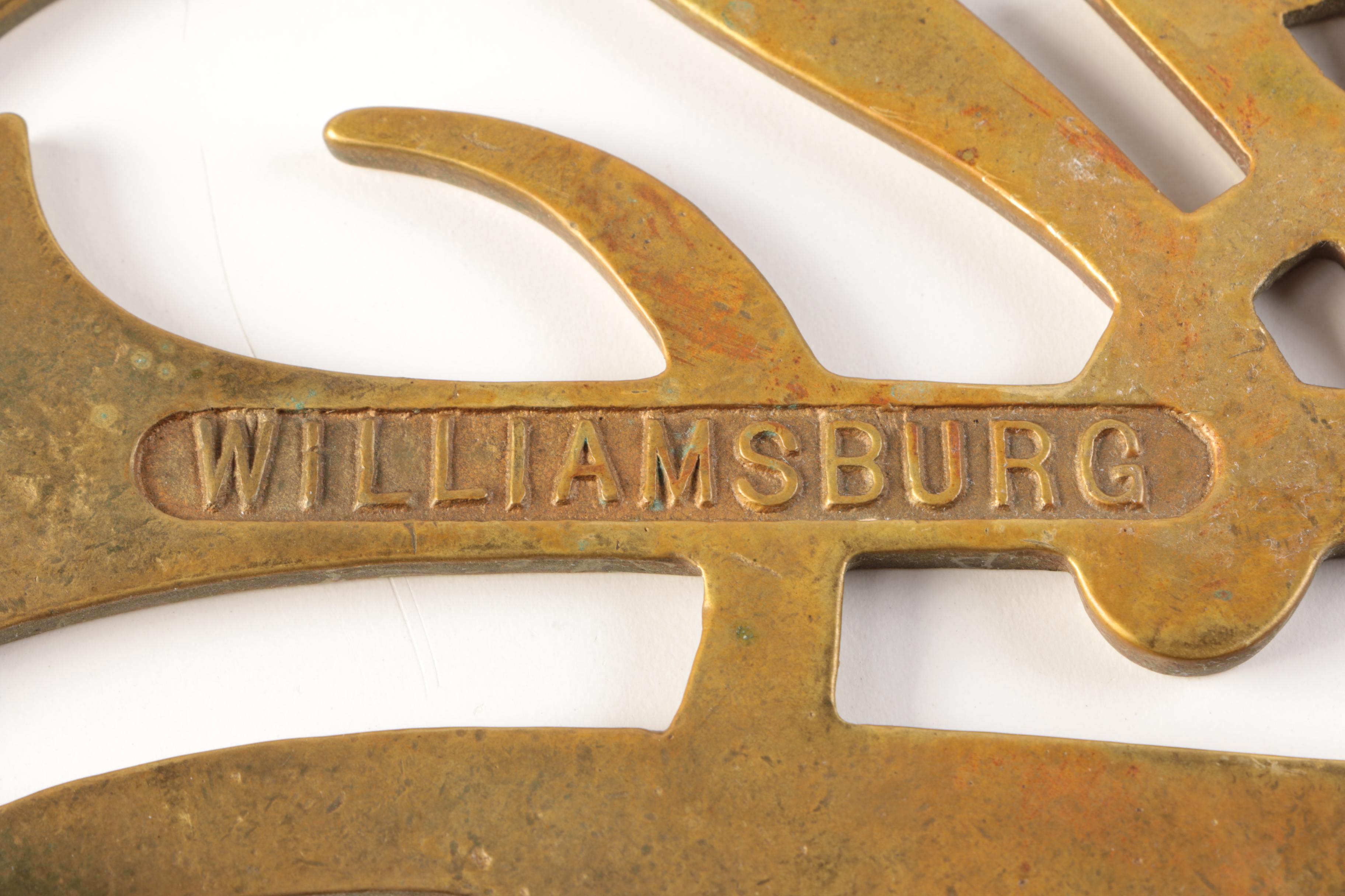 Virginia Metalcrafters Brass Colonial Williamsburg Trivets
