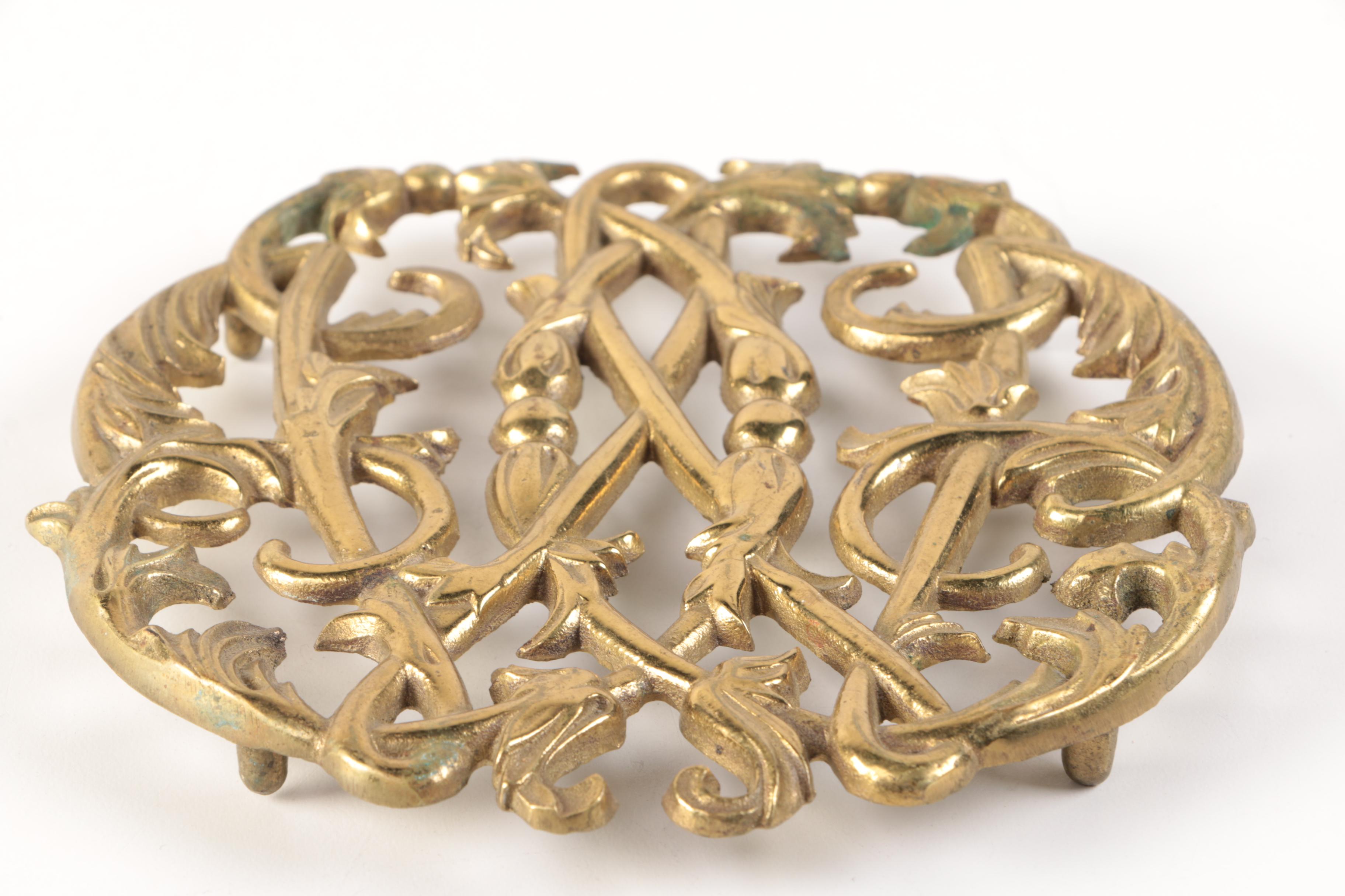 Virginia Metalcrafters Brass Colonial Williamsburg Trivets