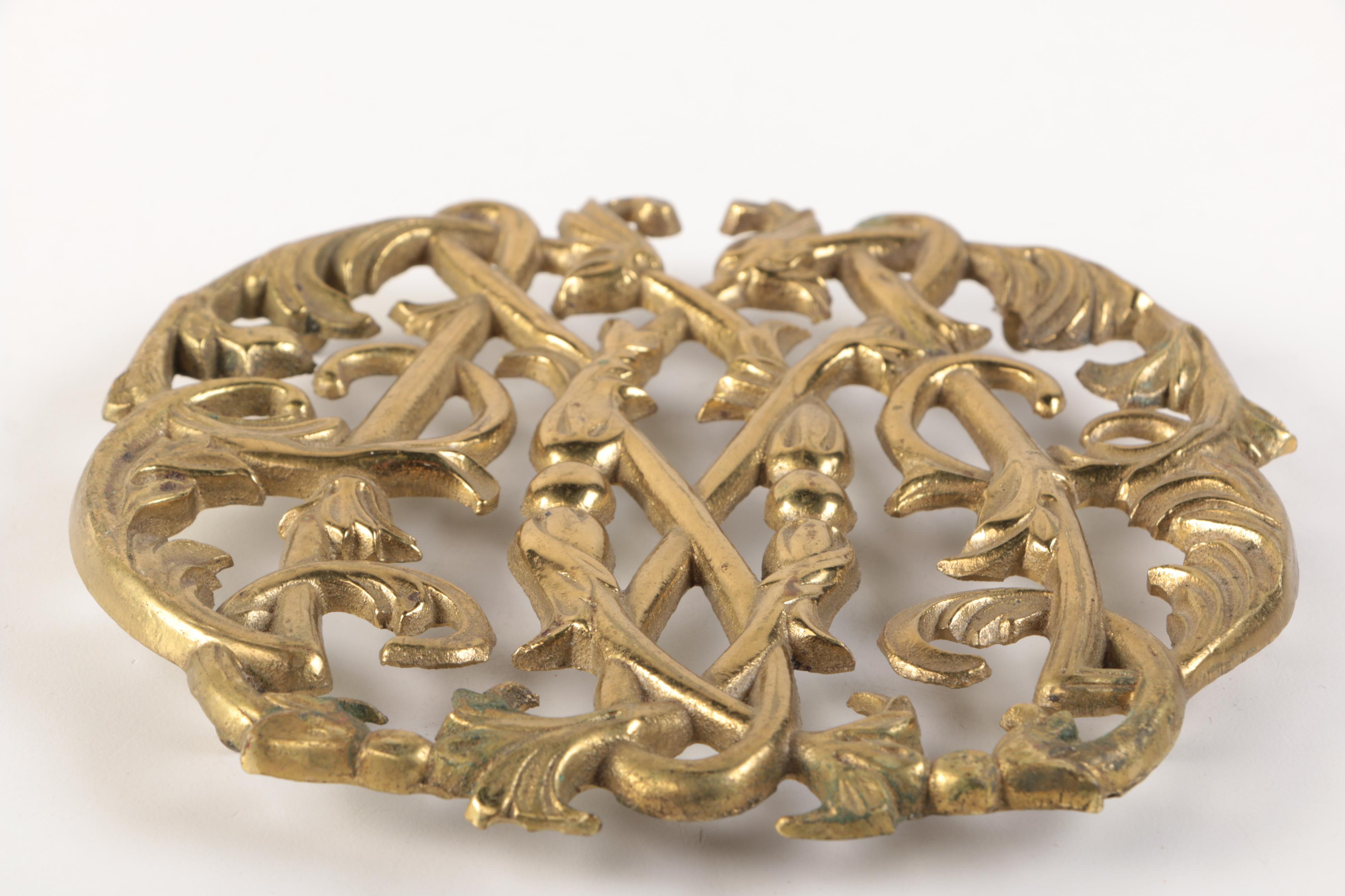 Virginia Metalcrafters Brass Colonial Williamsburg Trivets