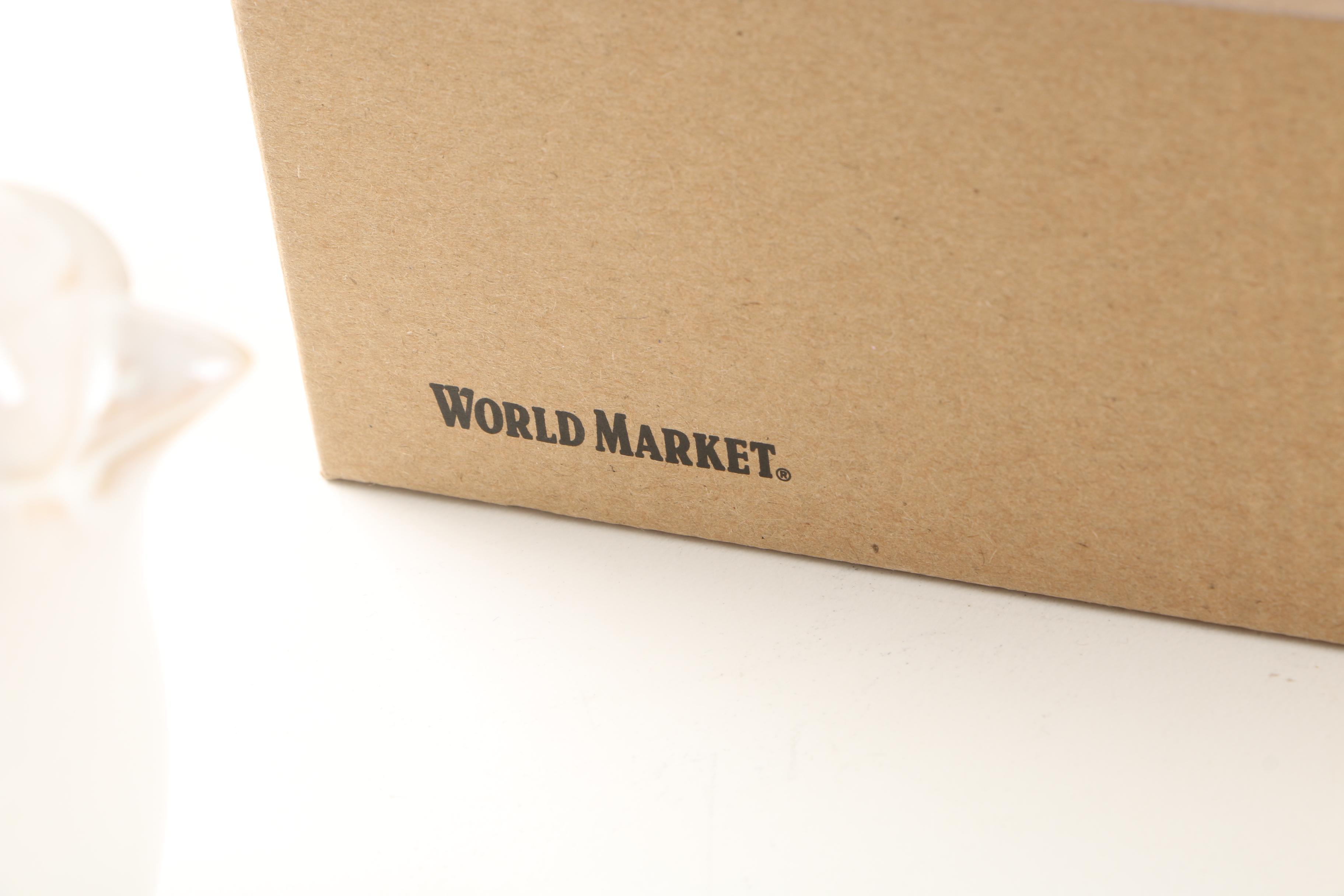 World Market Porcelain Bird Sugar and Creamer Set