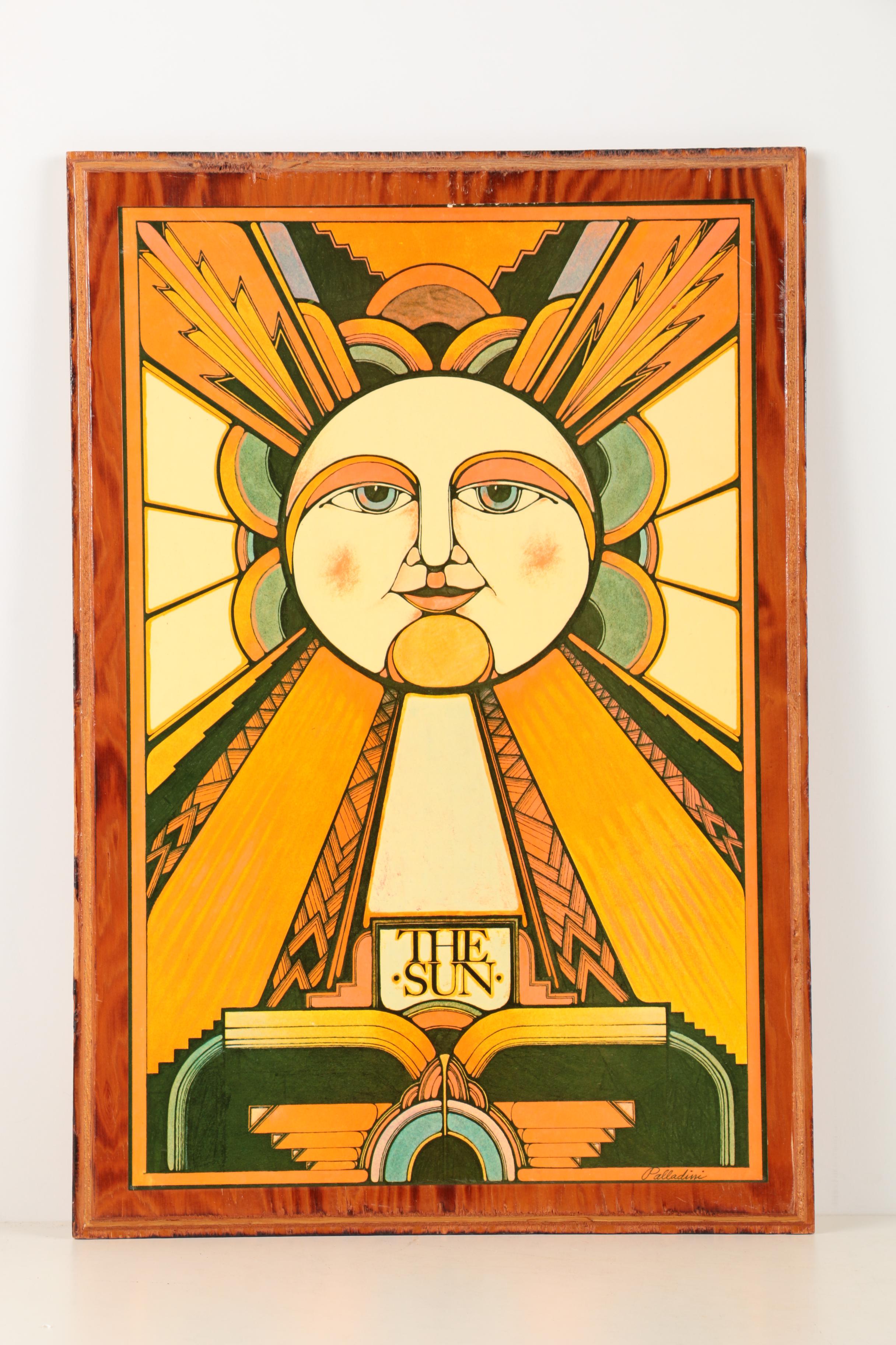 Offset Lithographs on Wood Panel After David Palladini "Aquarian Tarot"