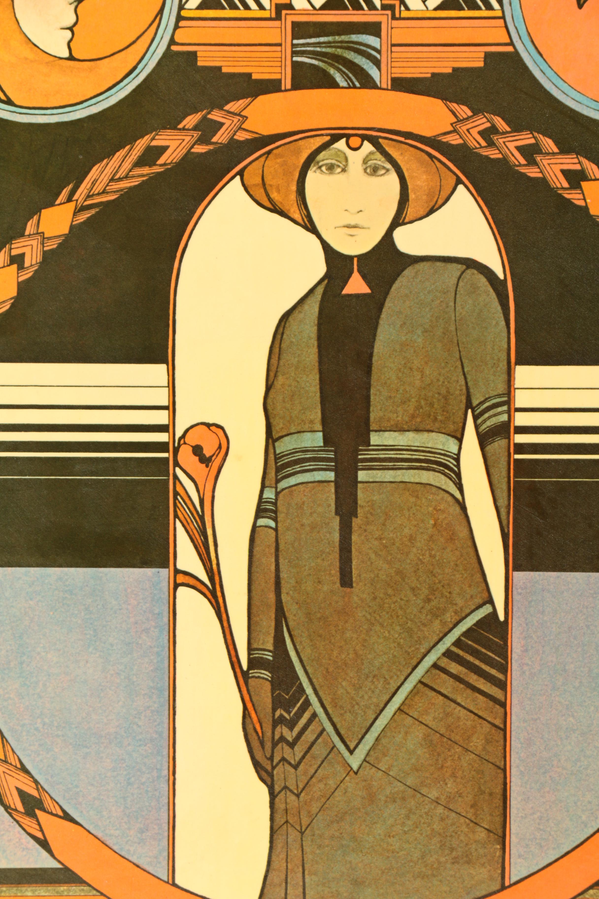 Offset Lithographs on Wood Panel After David Palladini "Aquarian Tarot"