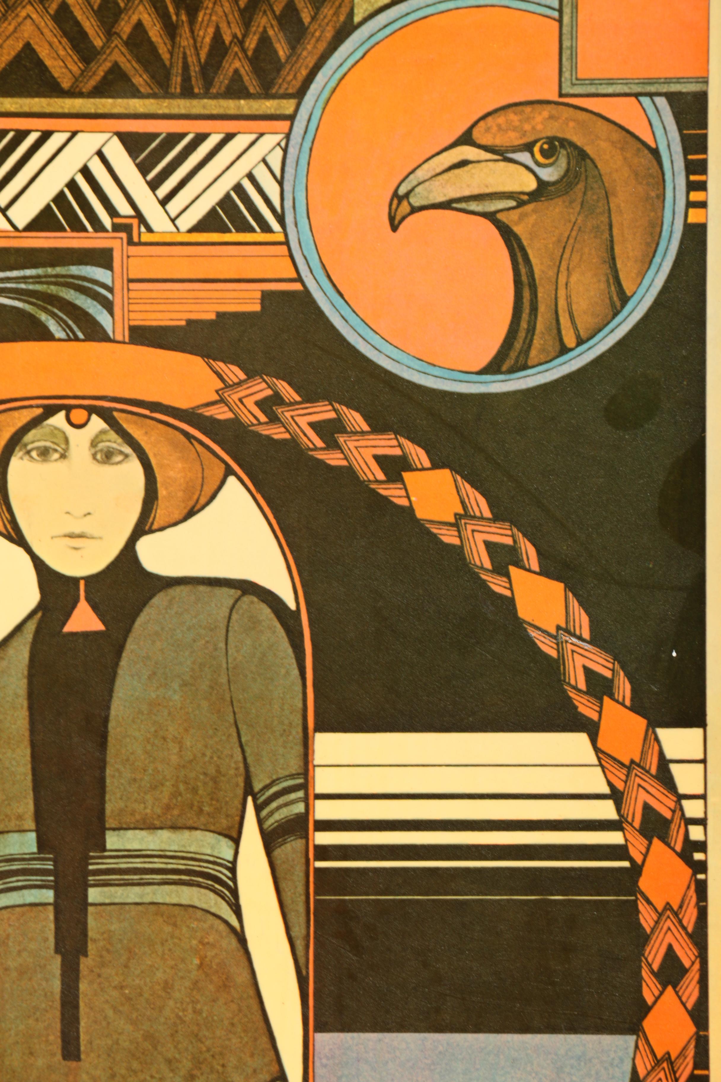 Offset Lithographs on Wood Panel After David Palladini "Aquarian Tarot"