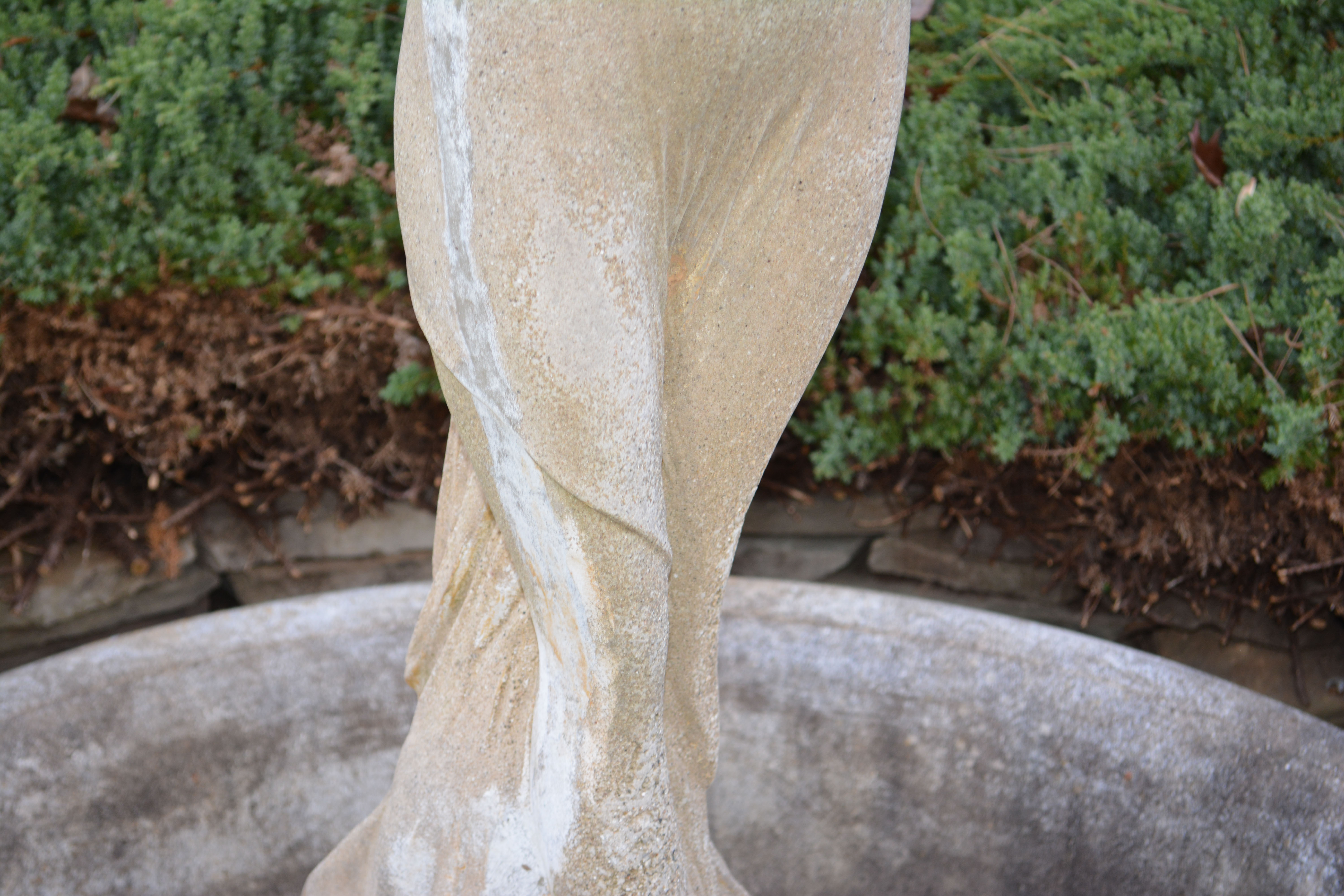 Frontgate Woman Bird Bath Statue