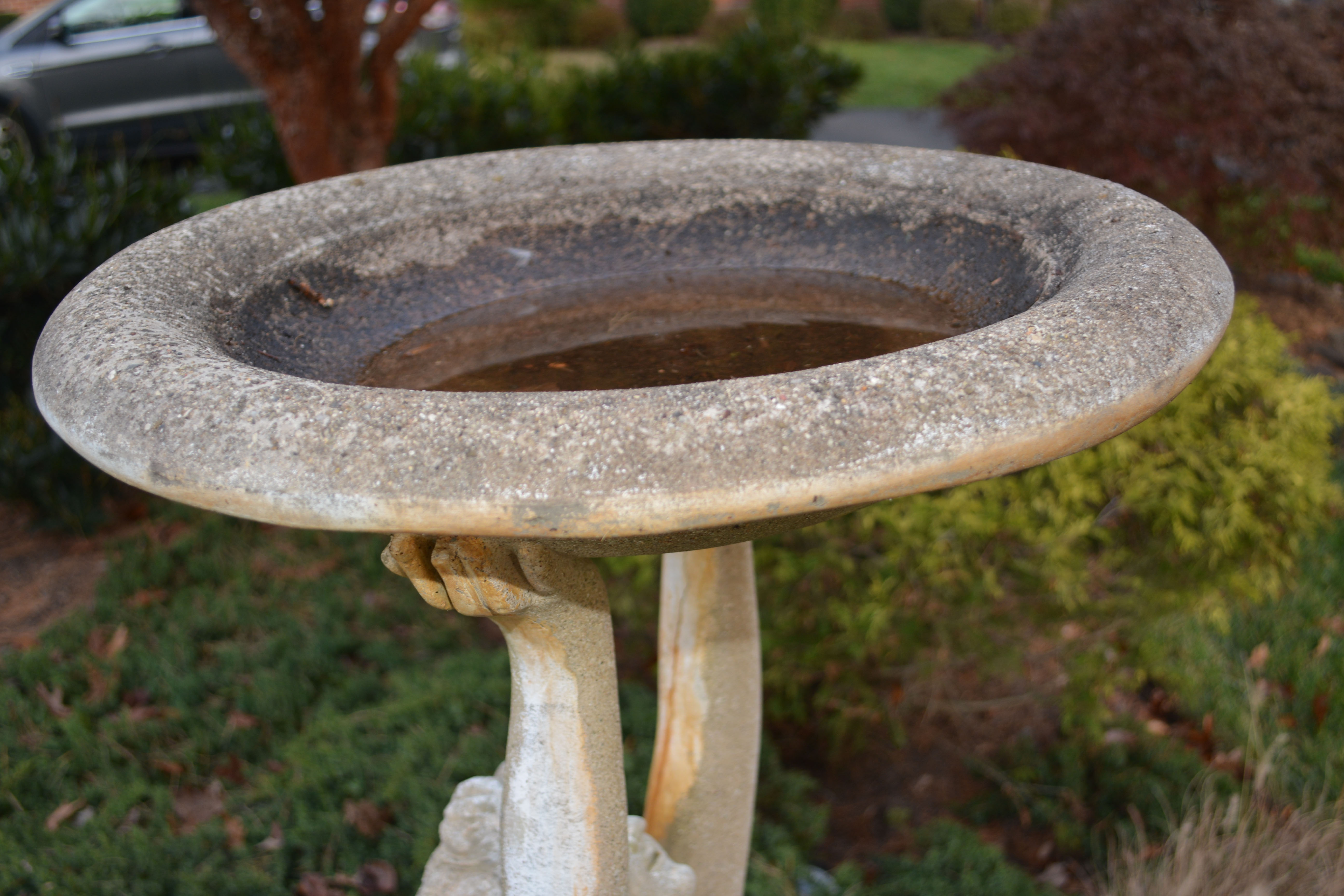 Frontgate Woman Bird Bath Statue