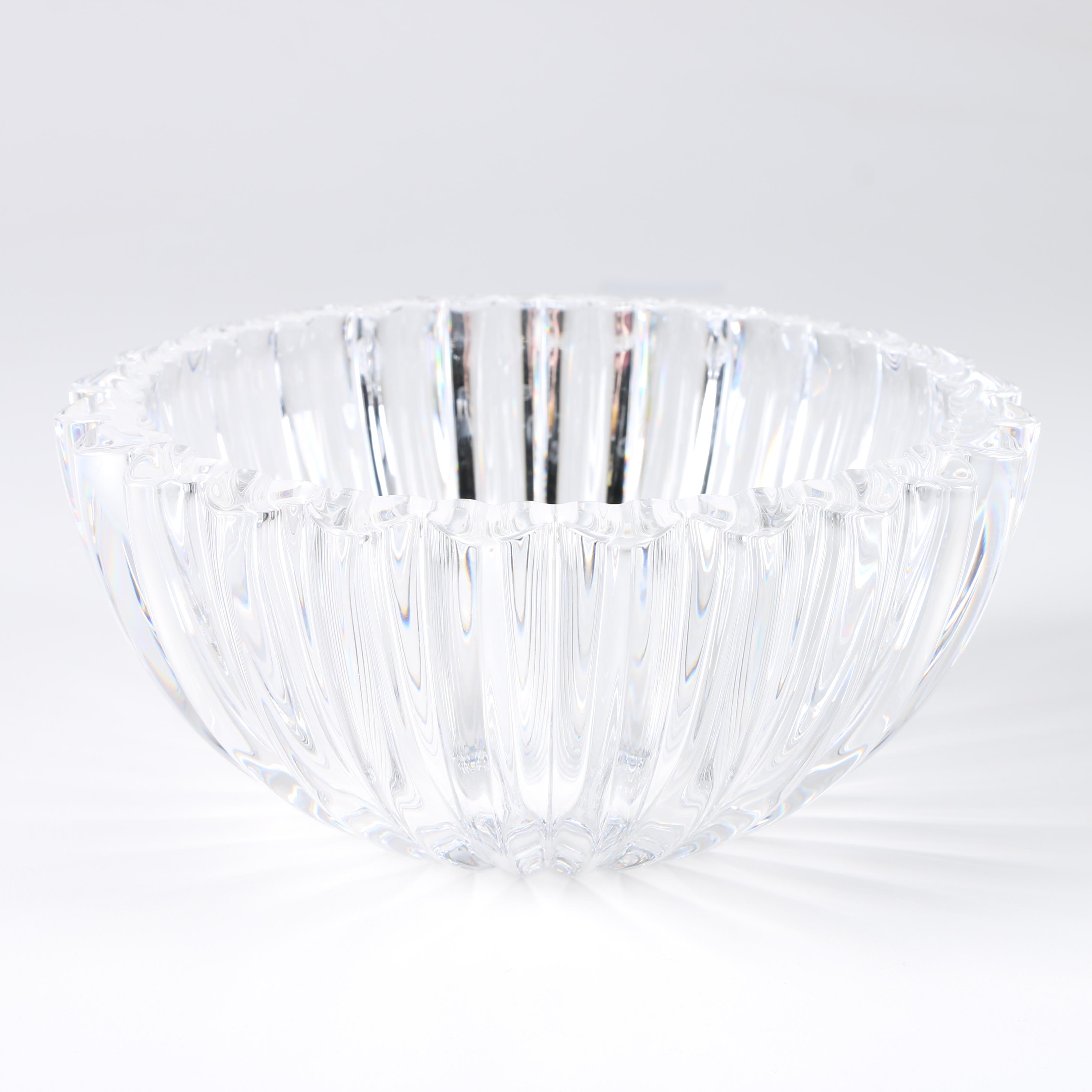 Tiffany & Co. Crystal Bowl with Hearts Rim