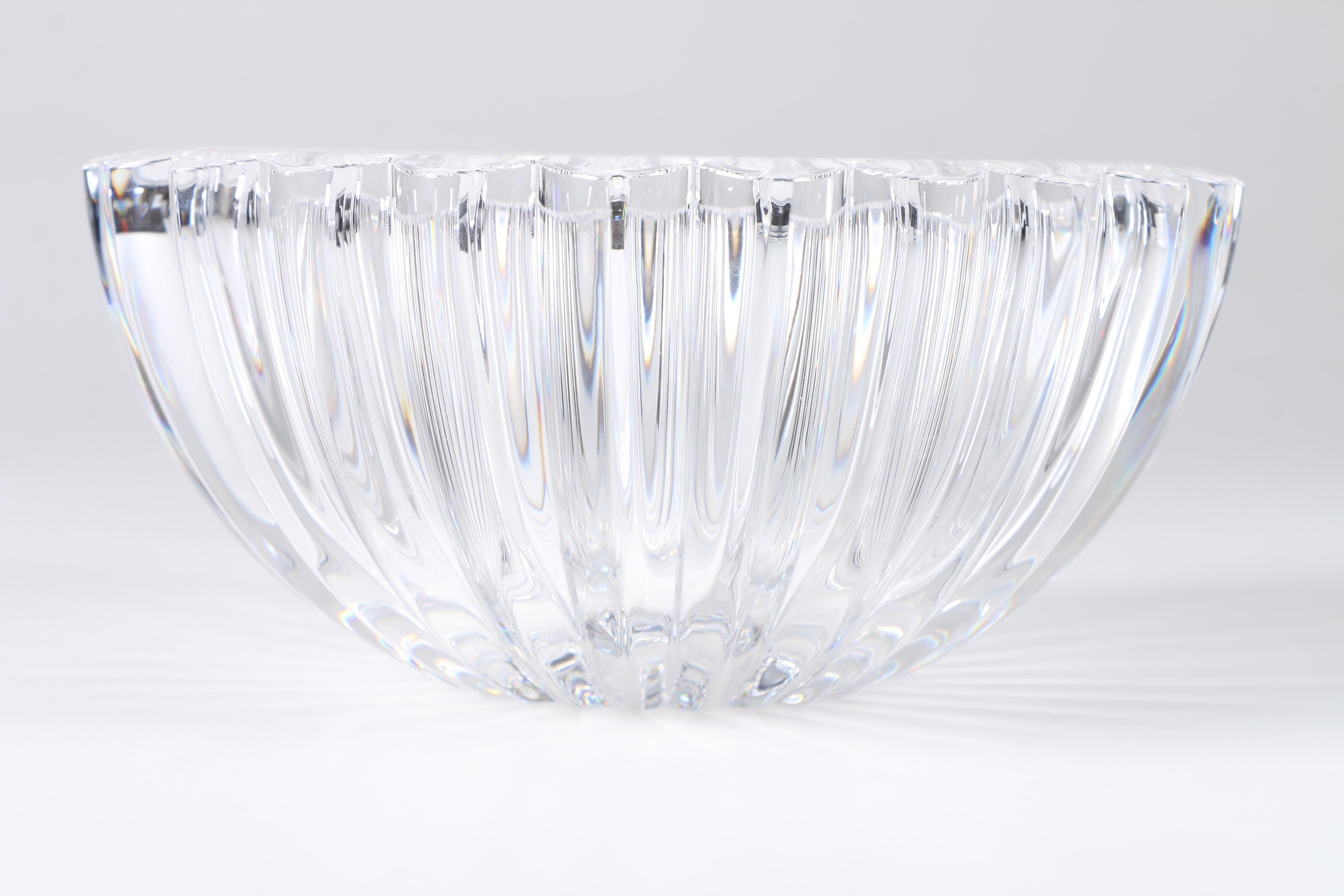 Tiffany & Co. Crystal Bowl with Hearts Rim