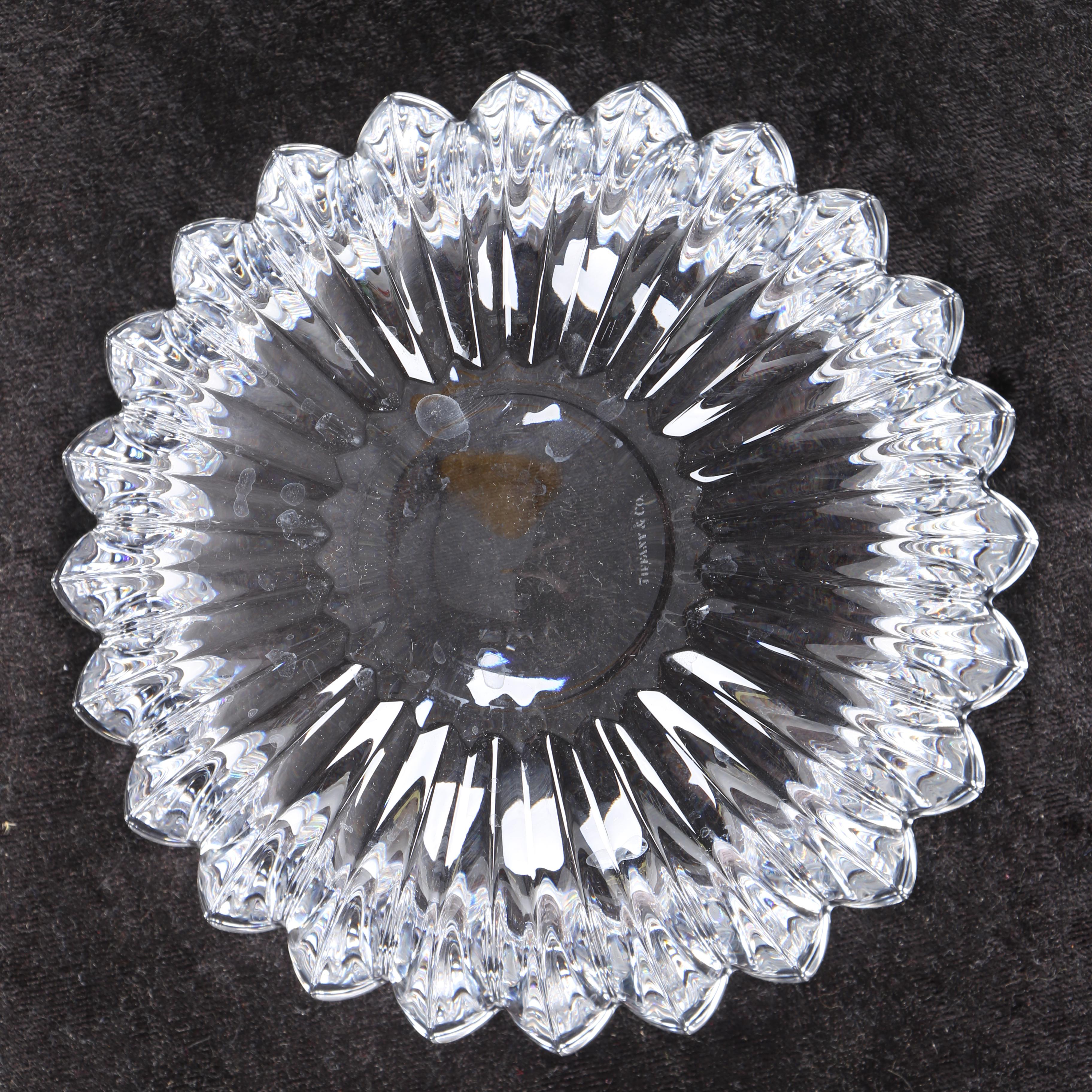 Tiffany & Co. Crystal Bowl with Hearts Rim