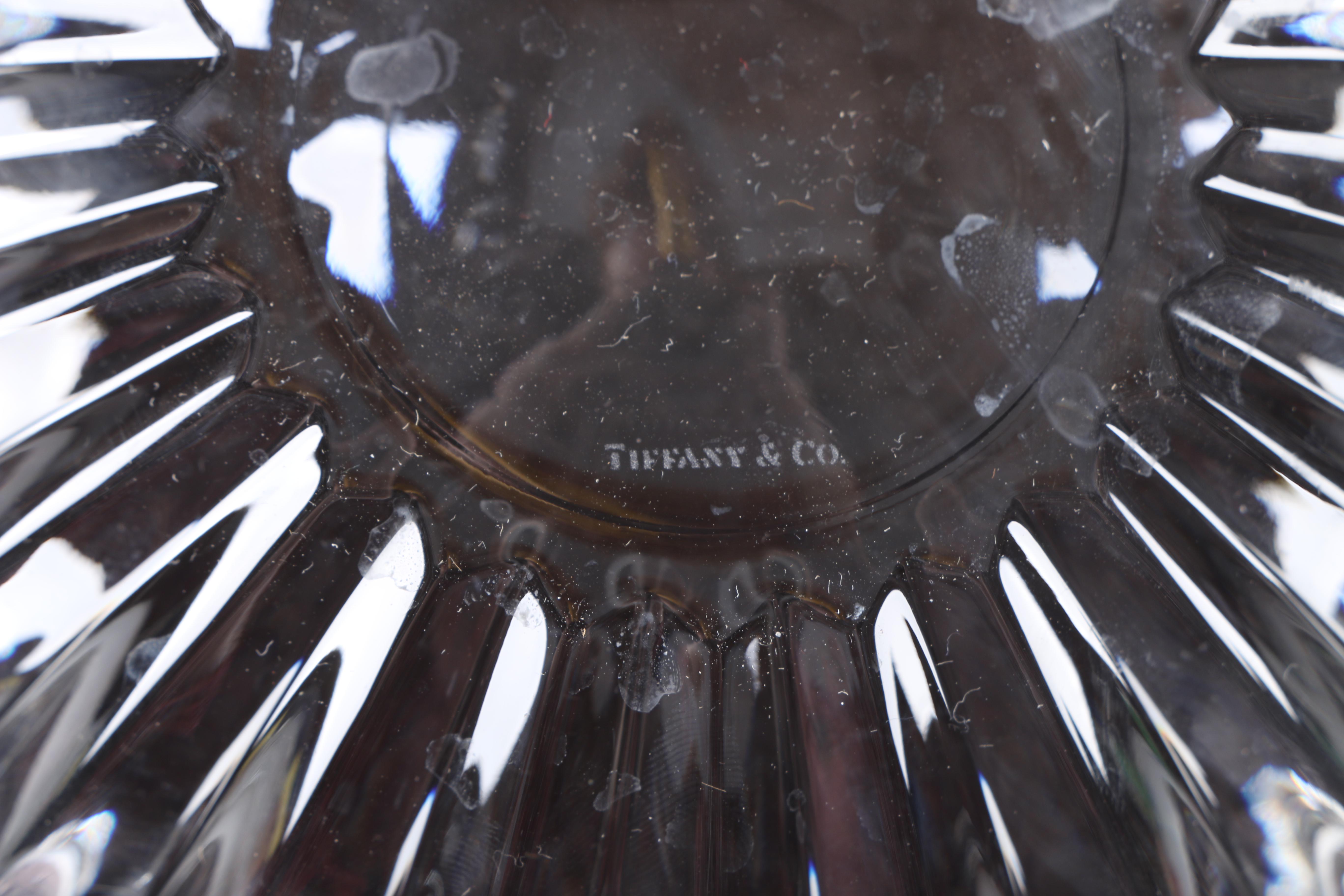 Tiffany & Co. Crystal Bowl with Hearts Rim