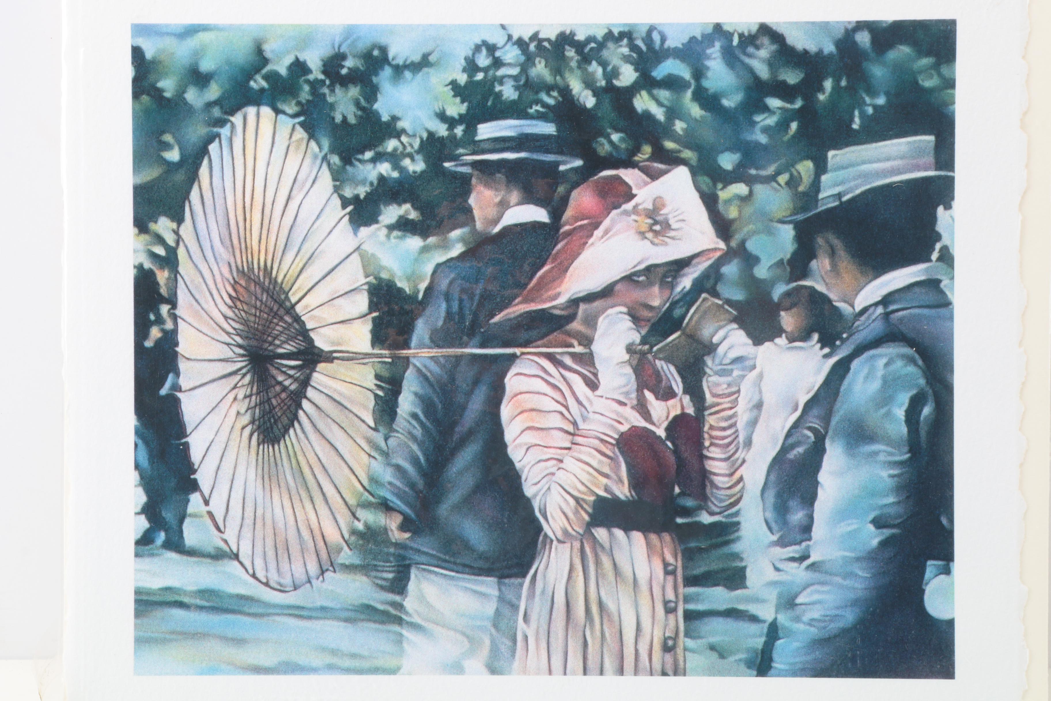 Six Signed Giclee Prints after C.L. Cunningham Mixed Medias