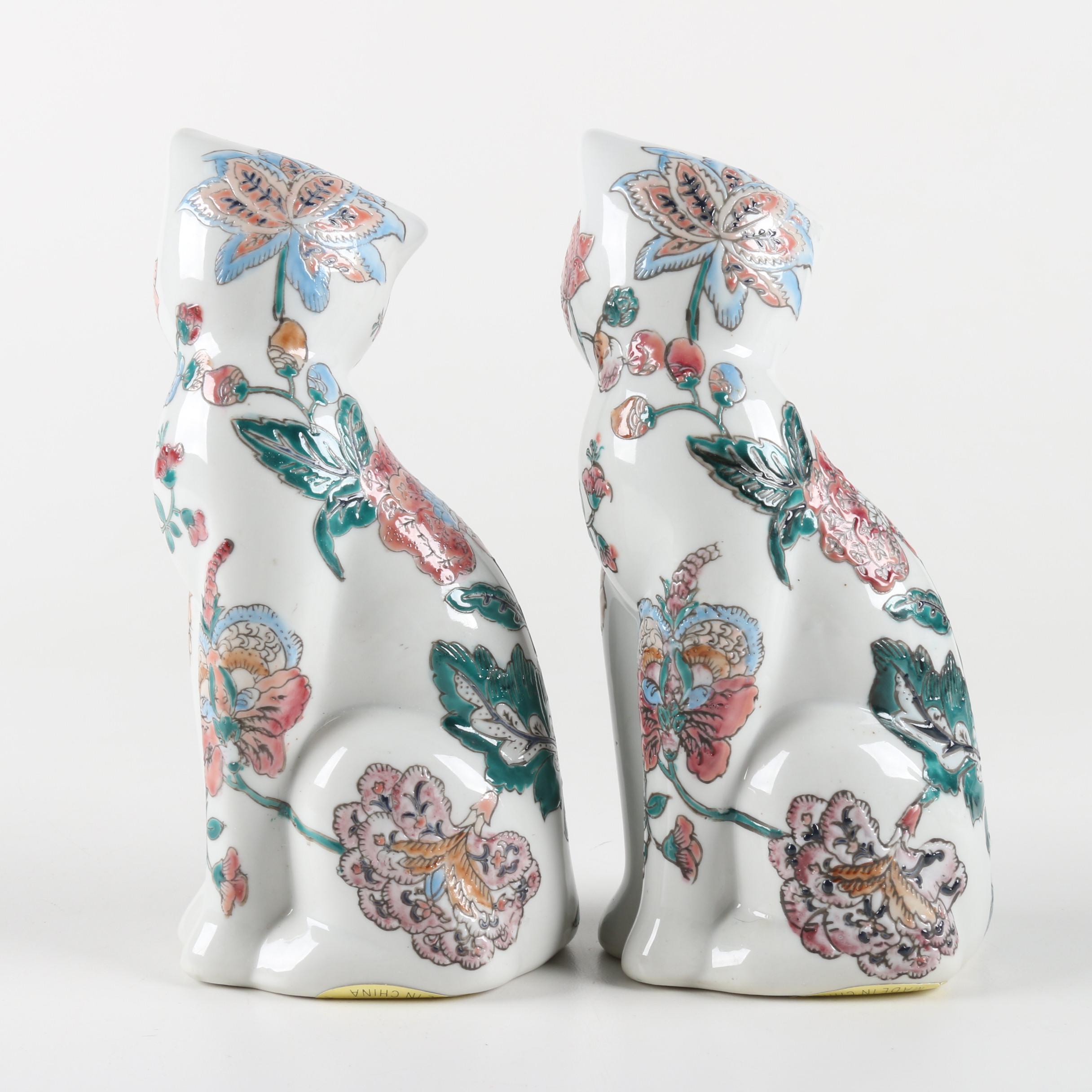 Ceramic Cat Figurines