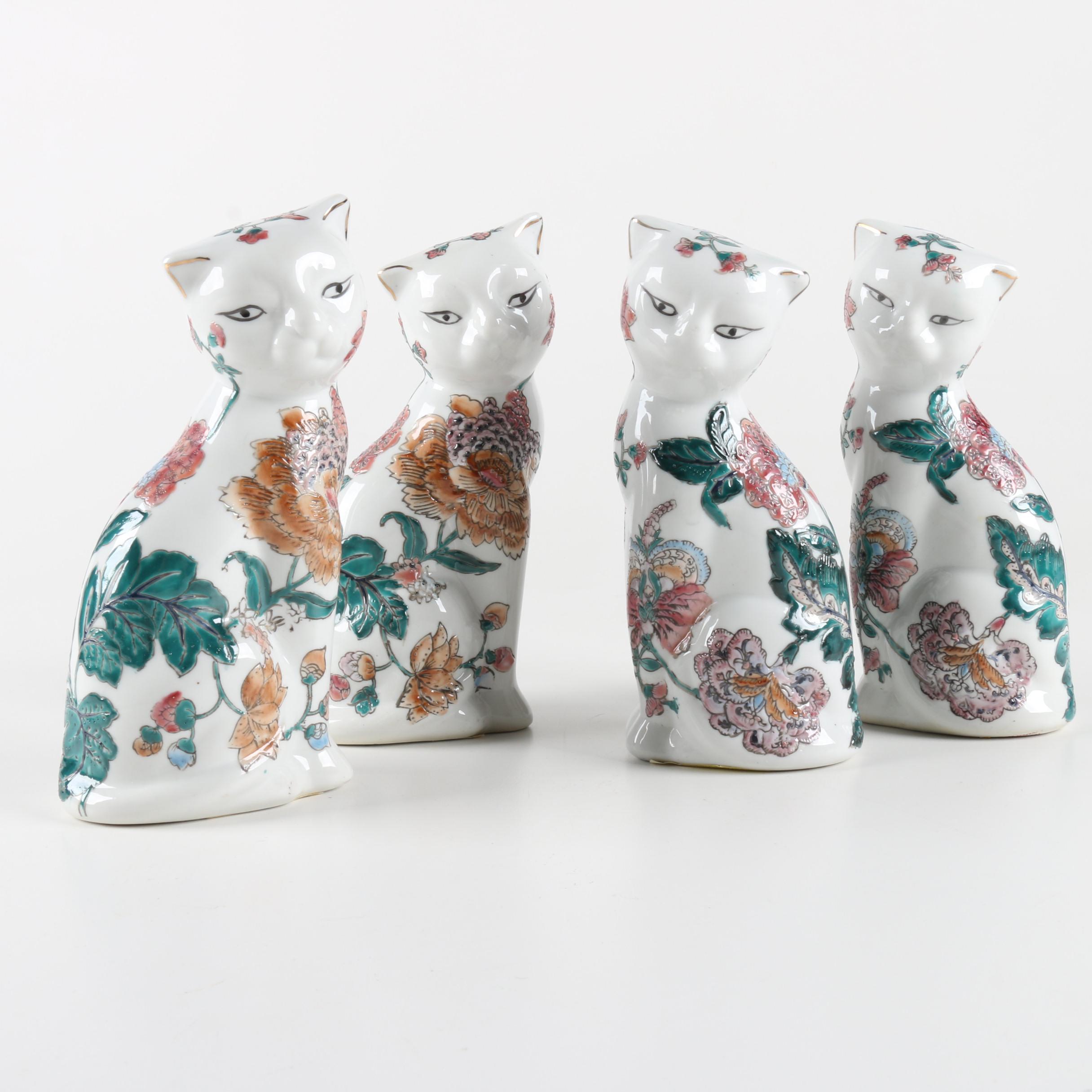 Ceramic Cat Figurines