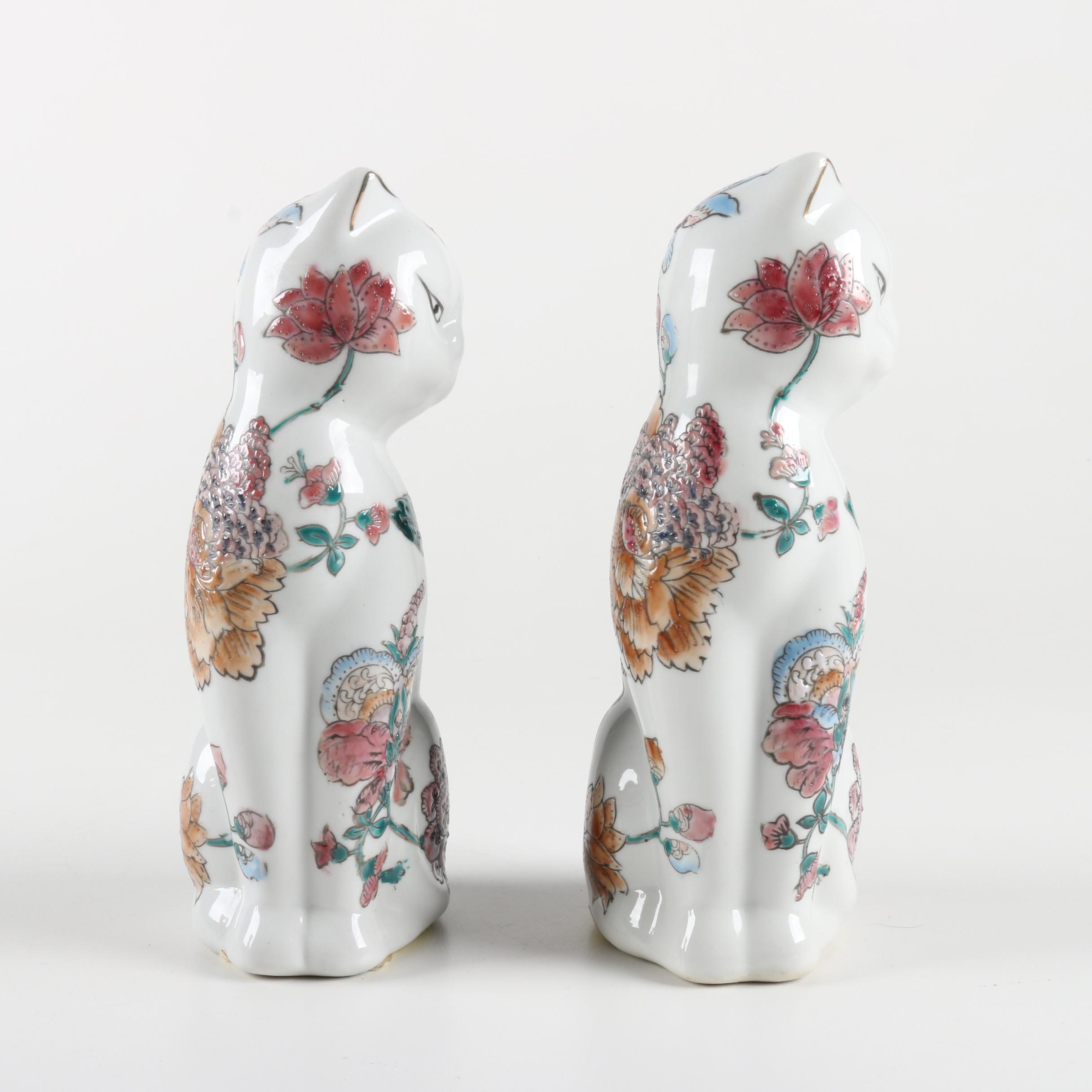 Ceramic Cat Figurines