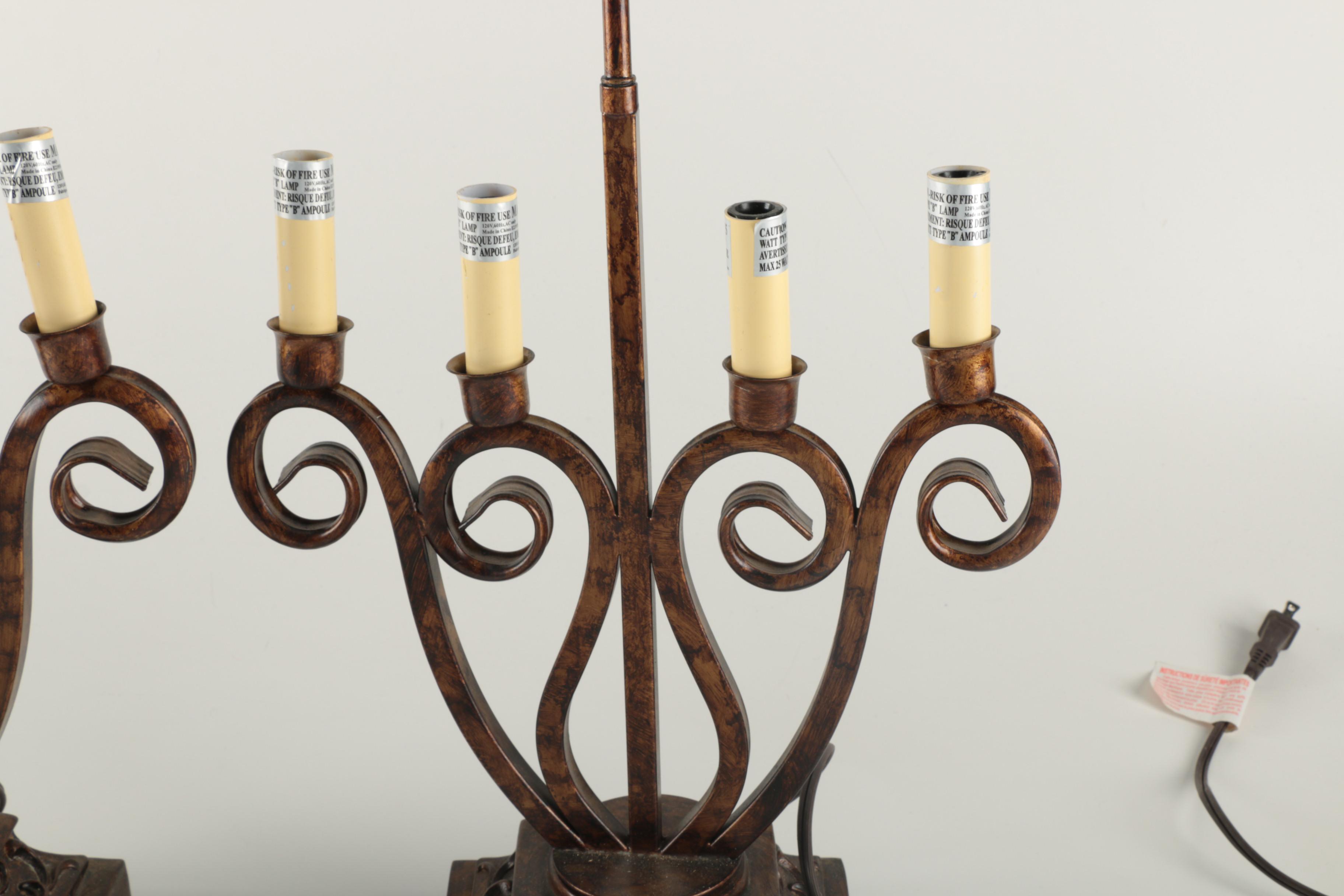 Candelabra Style Table Lamps
