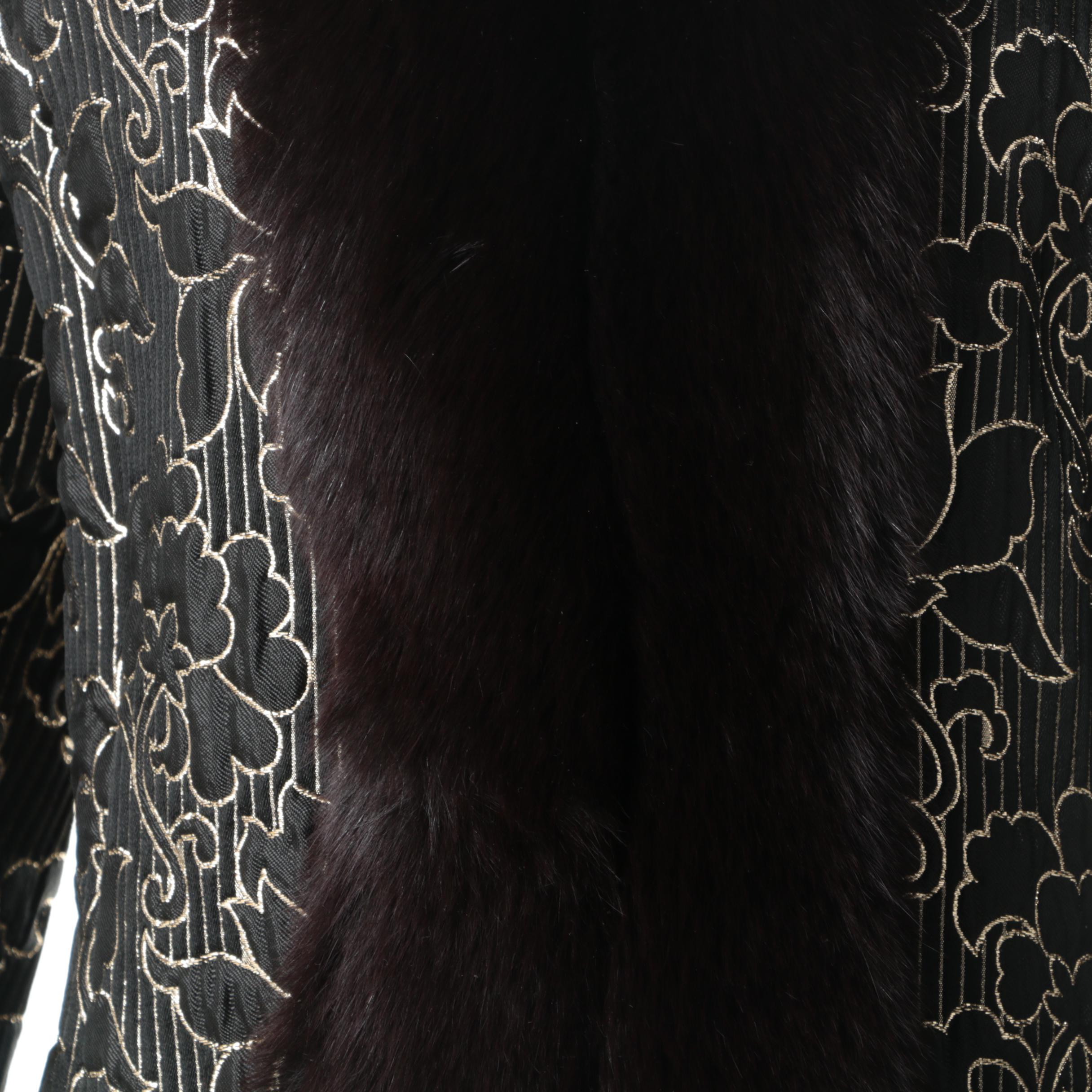 Charles Romain of Paris Evening Jacket with Fox Fur Trim