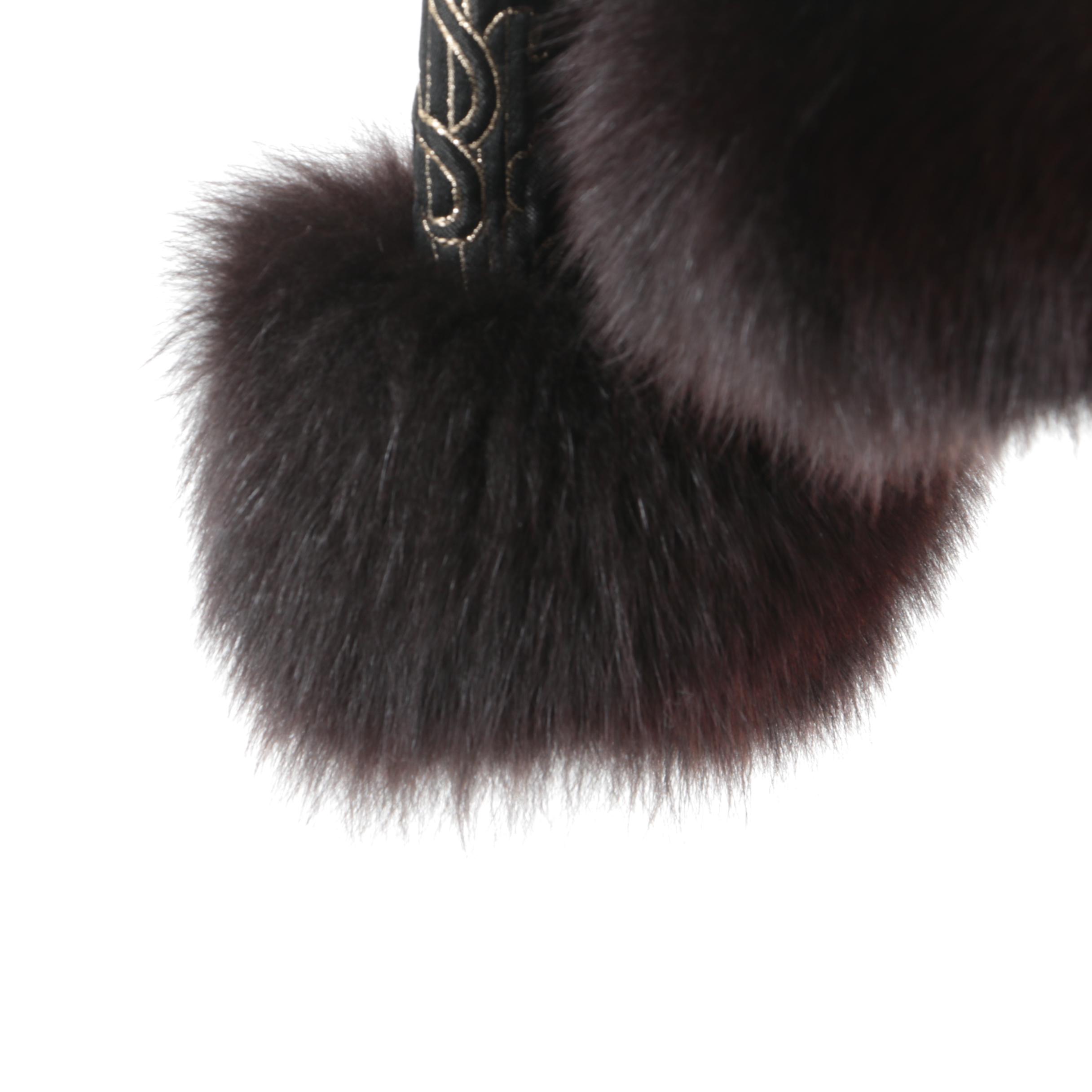 Charles Romain of Paris Evening Jacket with Fox Fur Trim