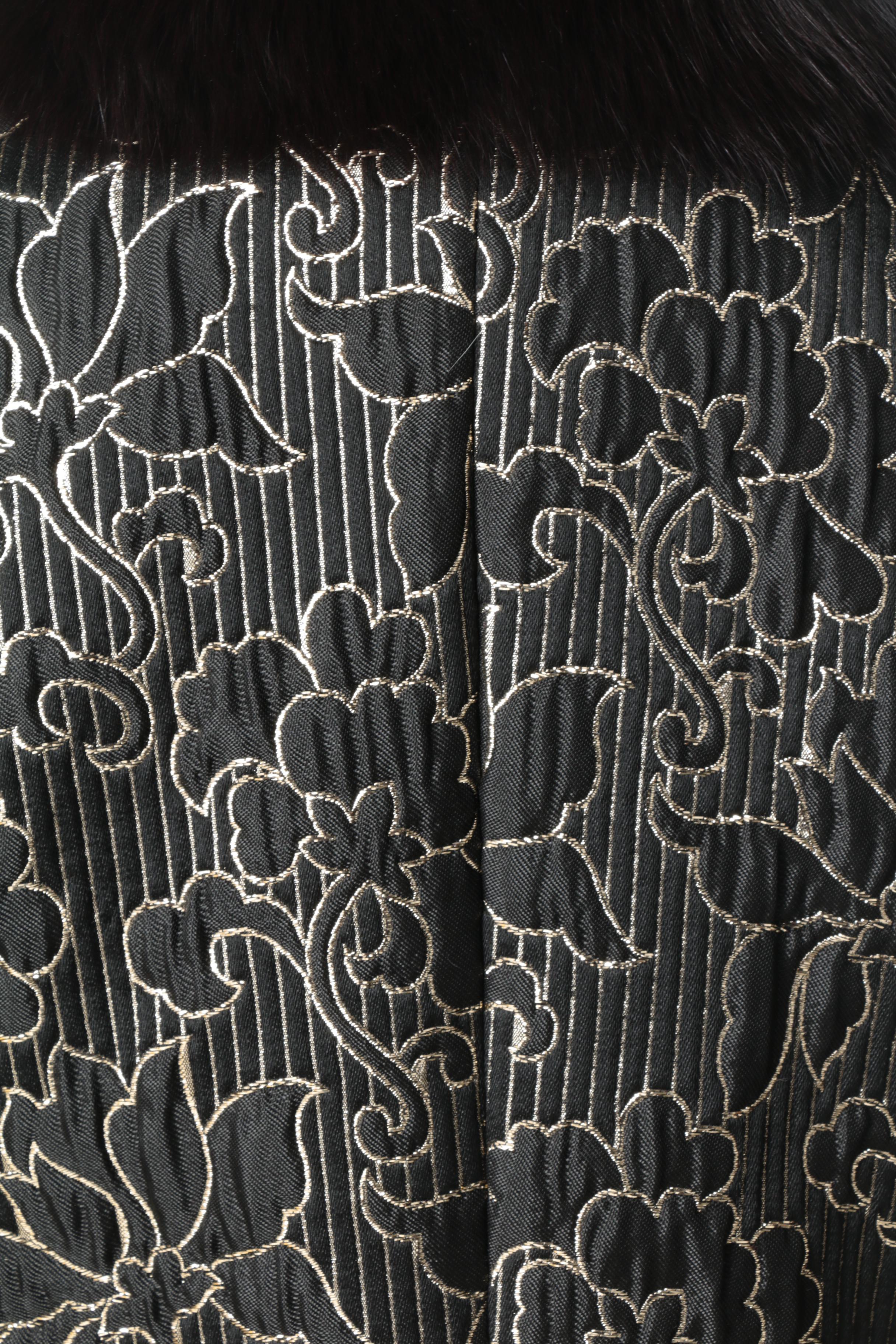 Charles Romain of Paris Evening Jacket with Fox Fur Trim