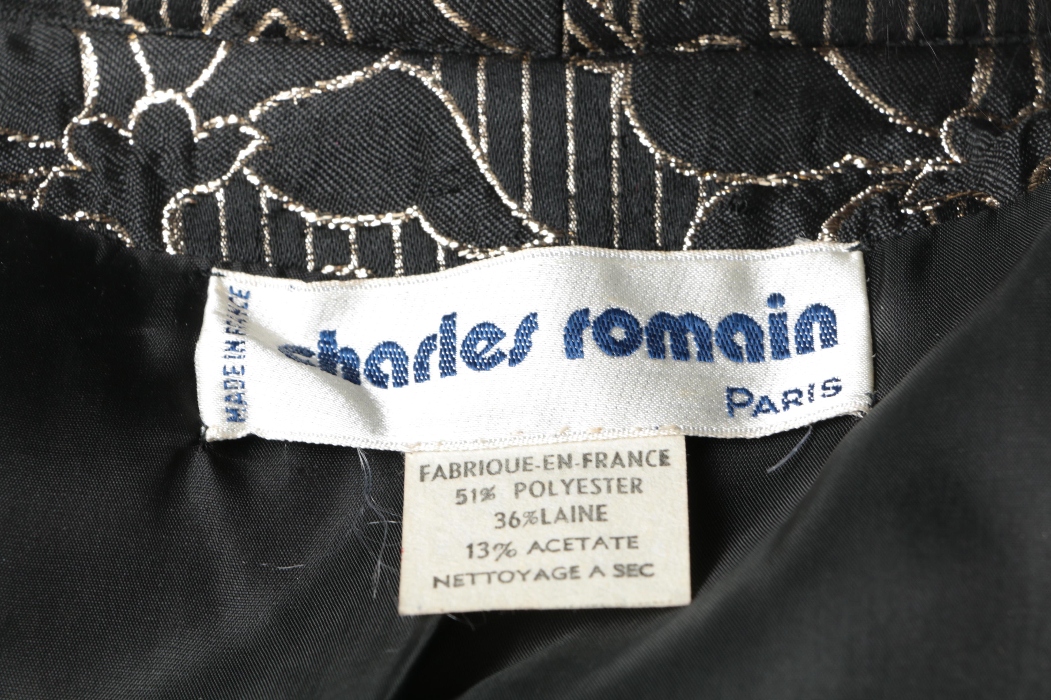 Charles Romain of Paris Evening Jacket with Fox Fur Trim