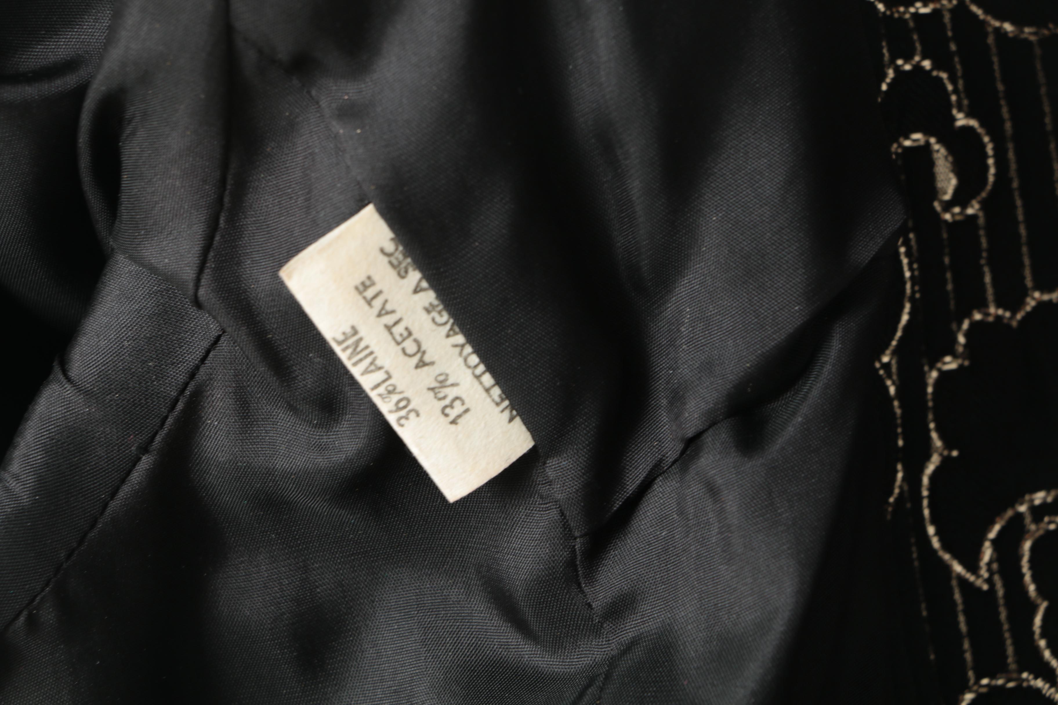 Charles Romain of Paris Evening Jacket with Fox Fur Trim